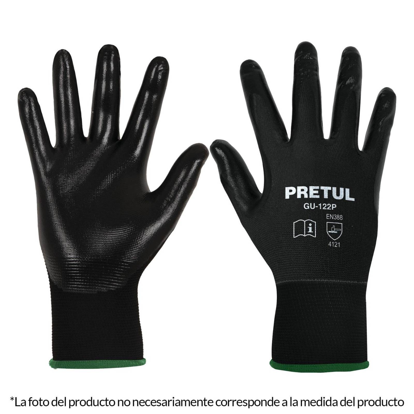 Guantes de nylon recubiertos de nitrilo, chicos, Pretul Pretul 