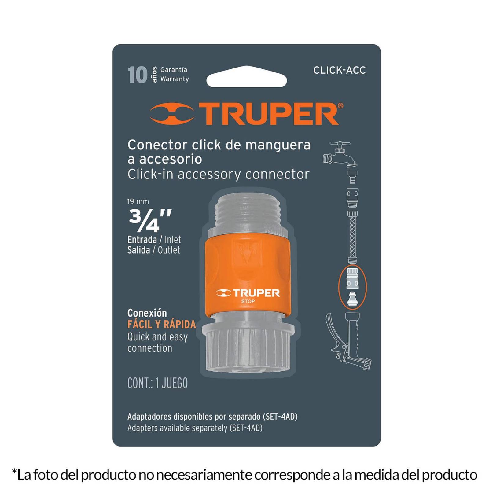 Conector Rápido Grifo-manguera Truper