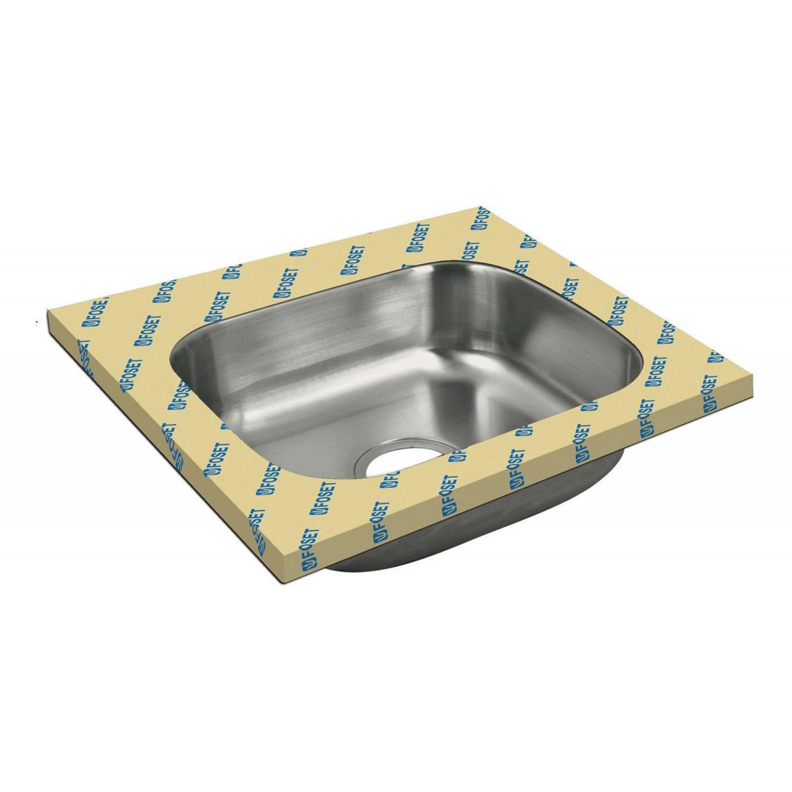 Tarja sencilla de empotrar 38 x 38 cm, Foset 