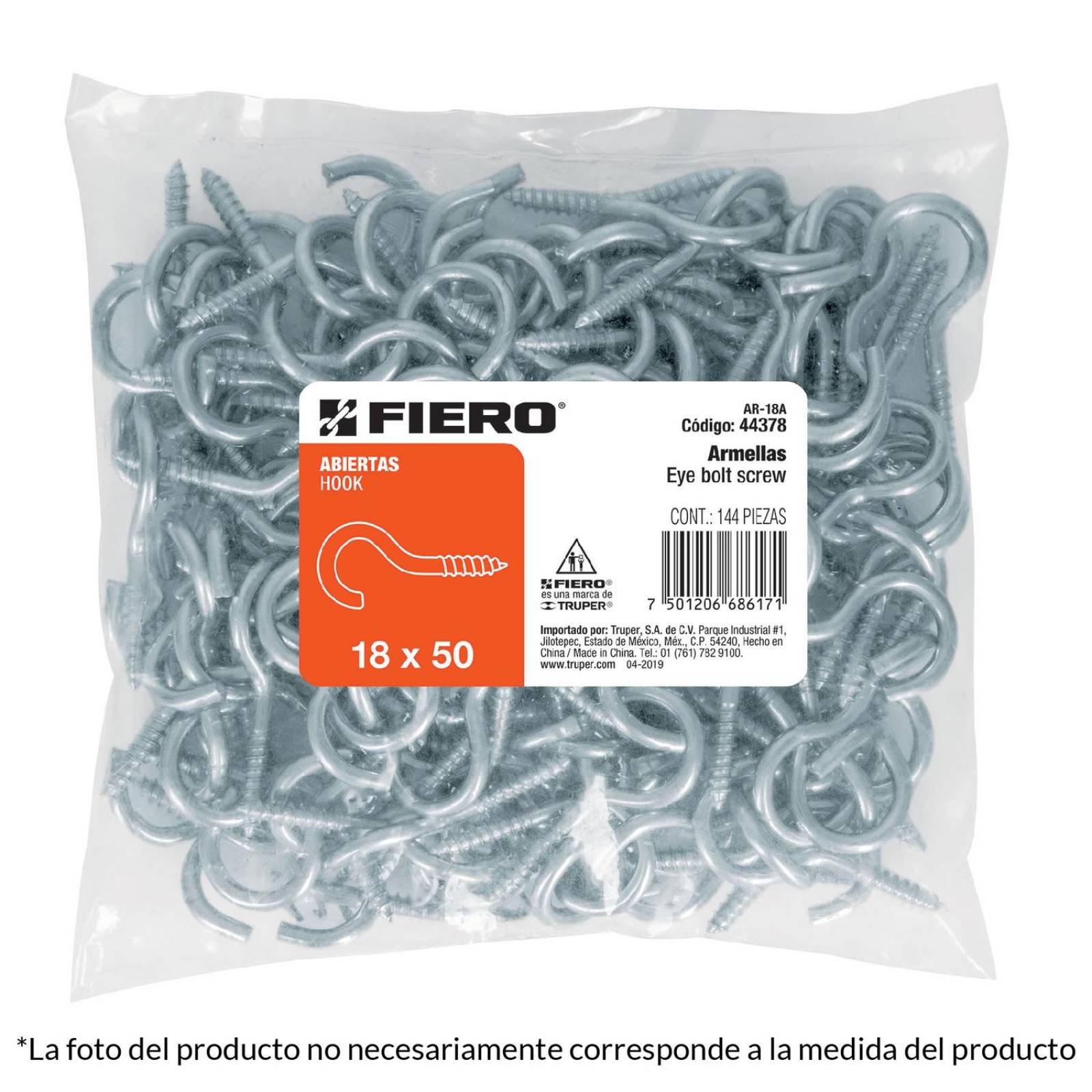 Armella 19 X 60 Abierta Caja Con 144 Pzas Fiero