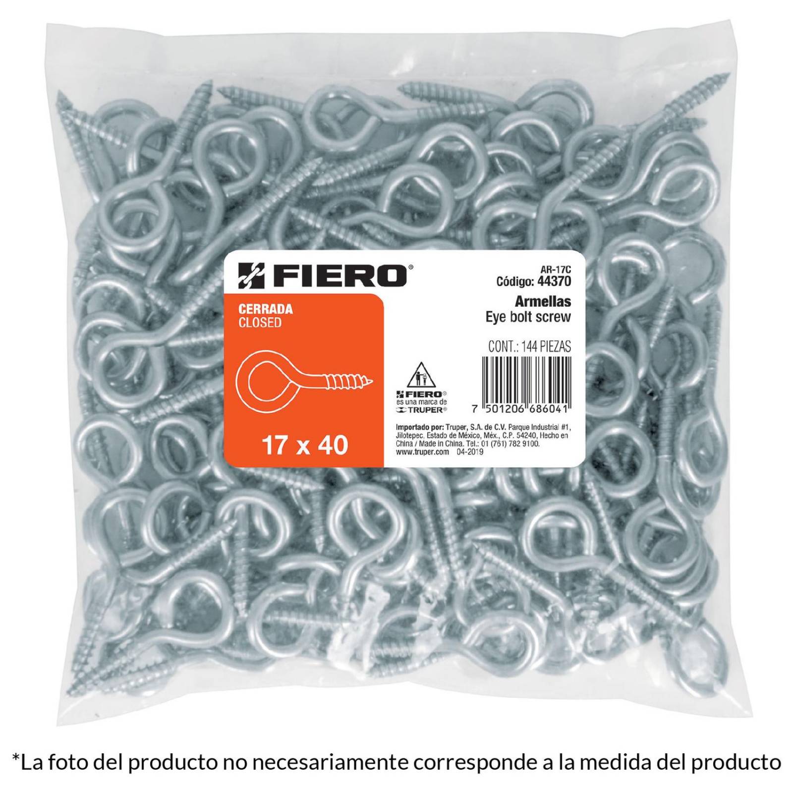 Armella 23 X 110 Cerrada Caja Con 72 Pzas Fiero 