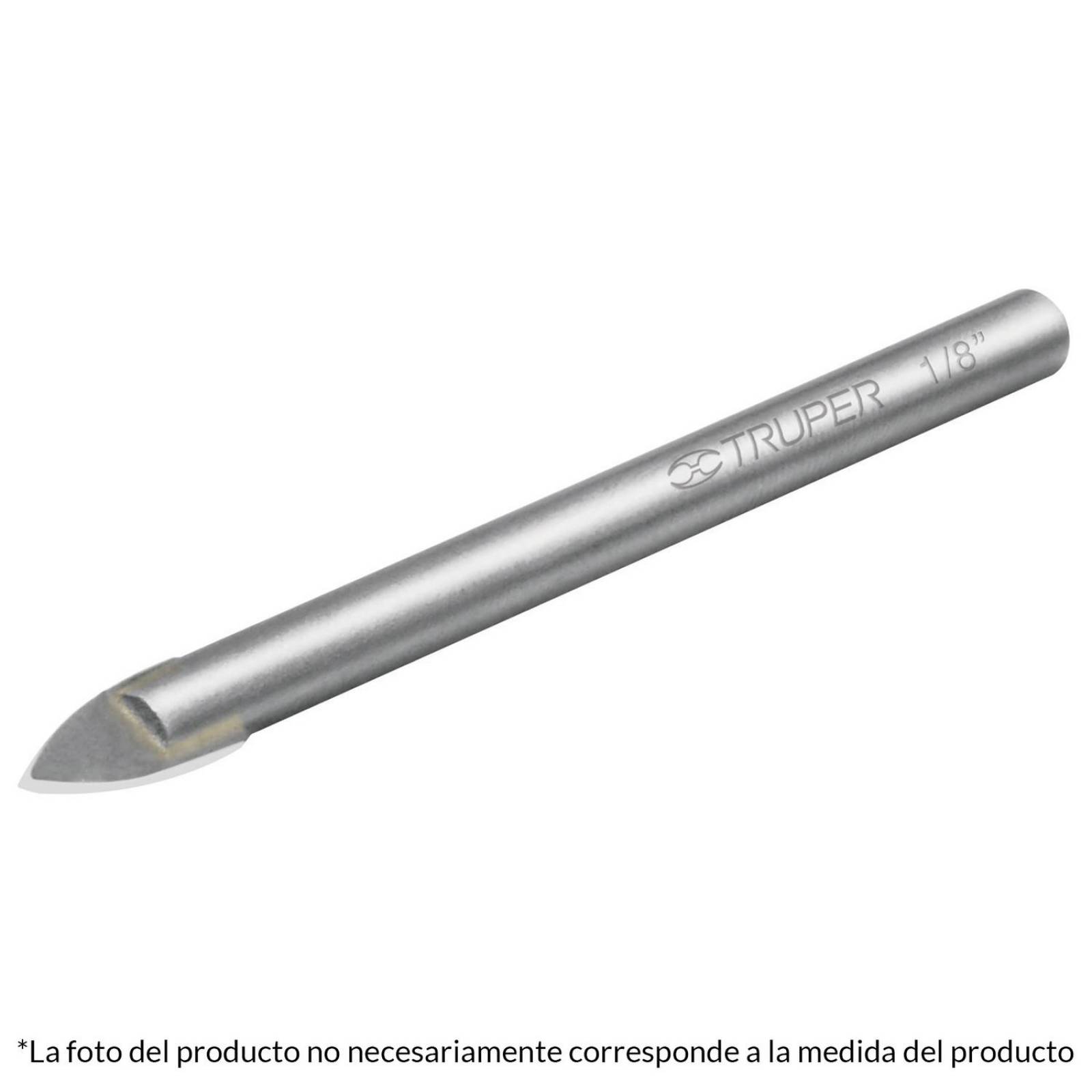 Broca Para Vidrio Y Azulejo 1/4' Truper 