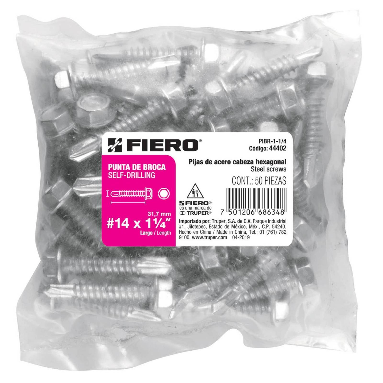 Pija Punta De Broca 1-1/4' Caja Con 50 Pzas Fiero 