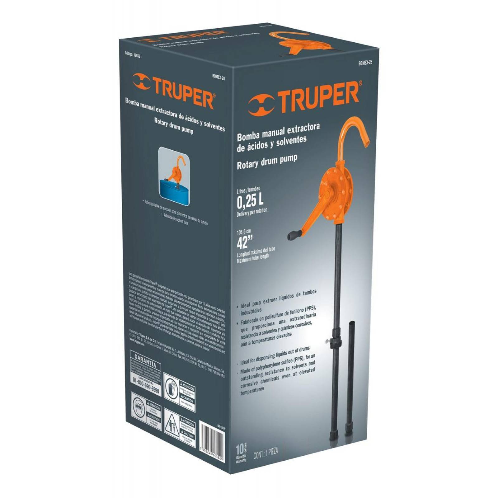 Bomba Manual De Extraccion 28 Lts Truper 