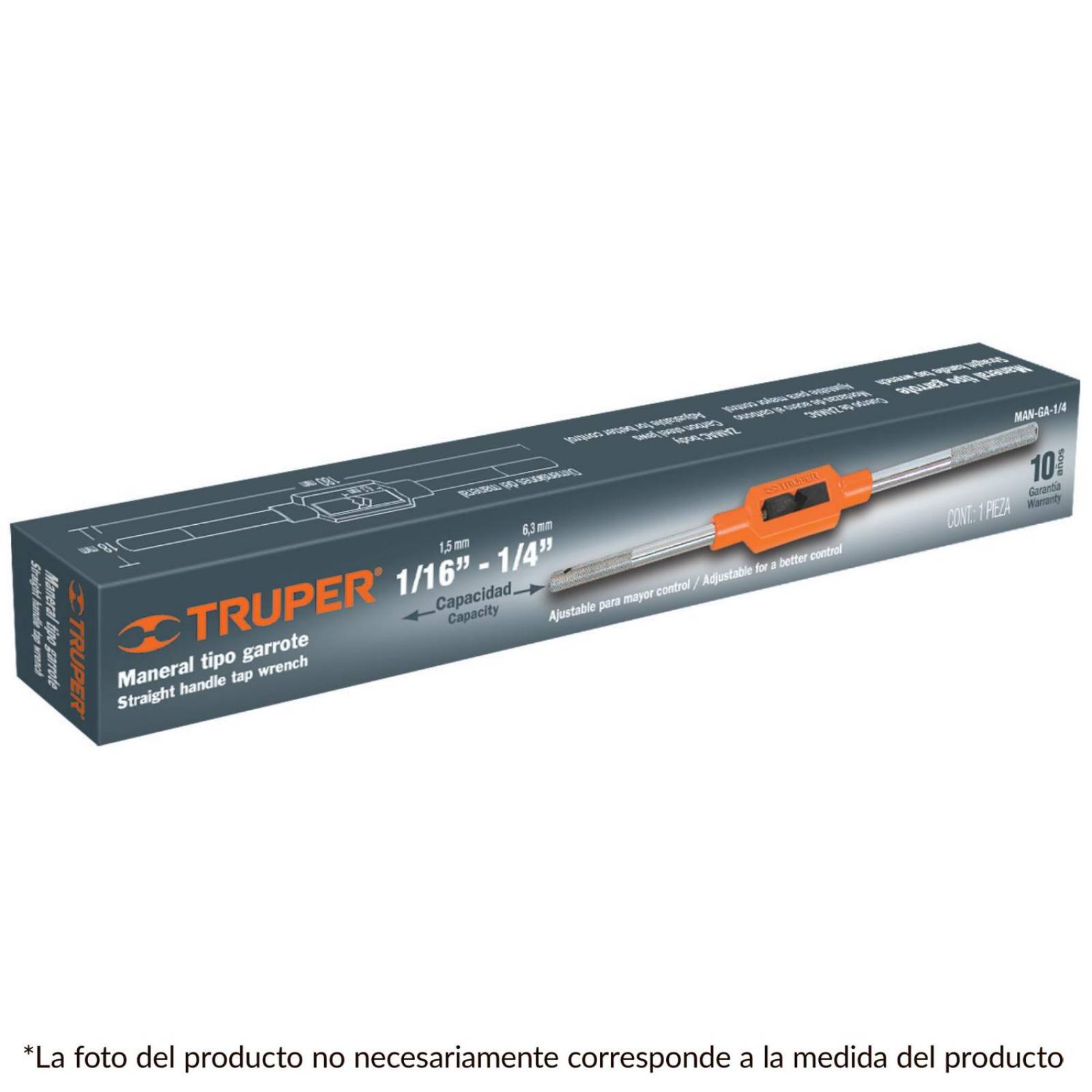 Maneral Tipo Garrote Para Machuelo 3/4' Truper 
