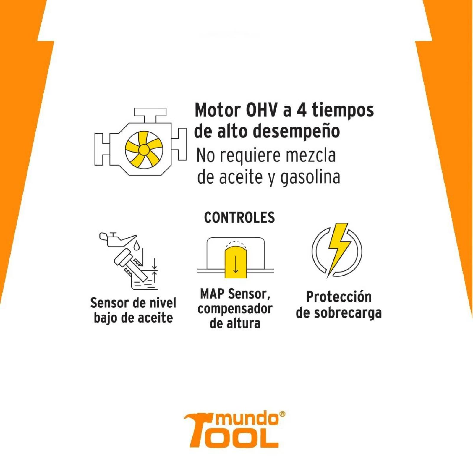 Generador portátil 2.8 kW motor a gasolina, Pretul 