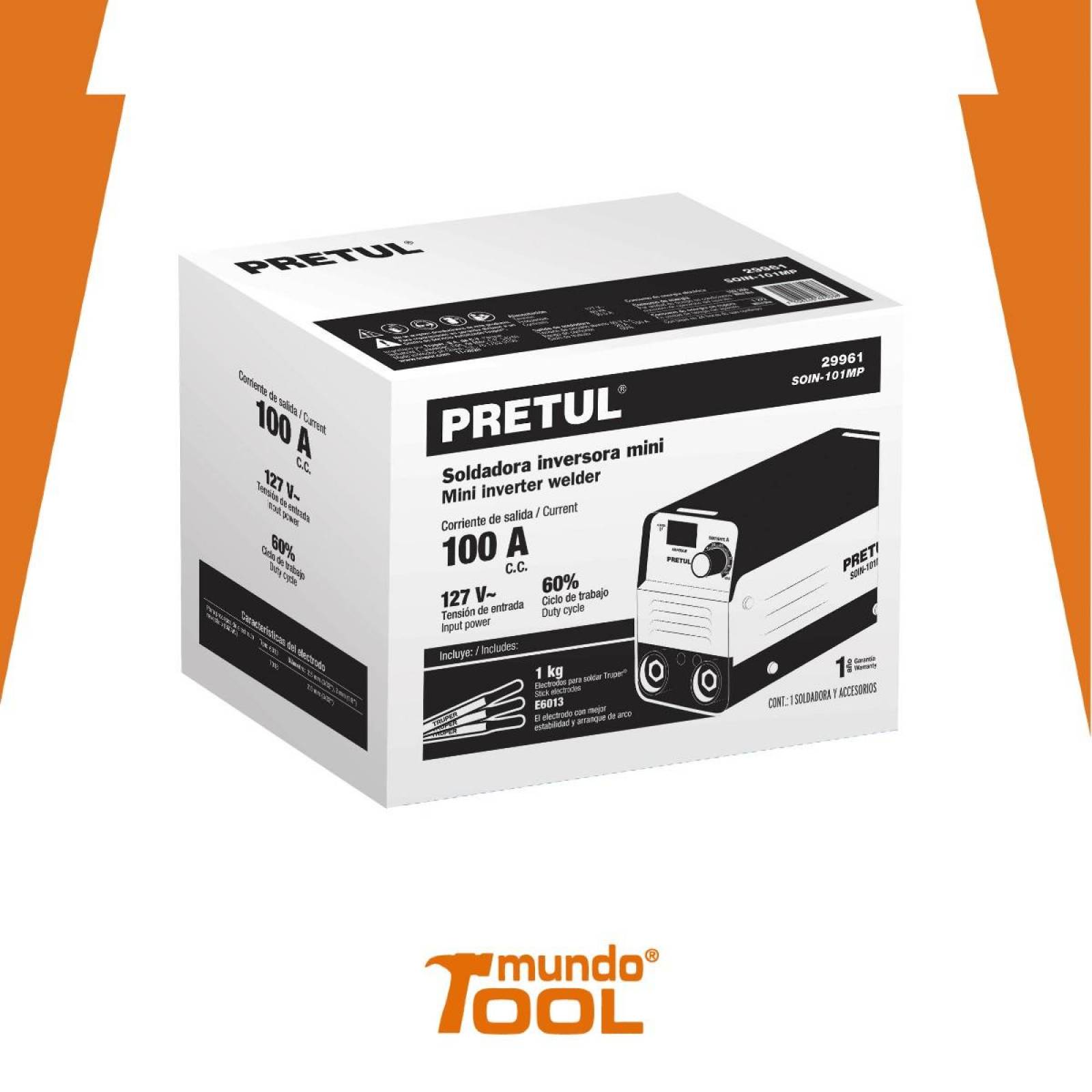 Soldadora inversora mini, 100A, 127V, Pretul Pretul 