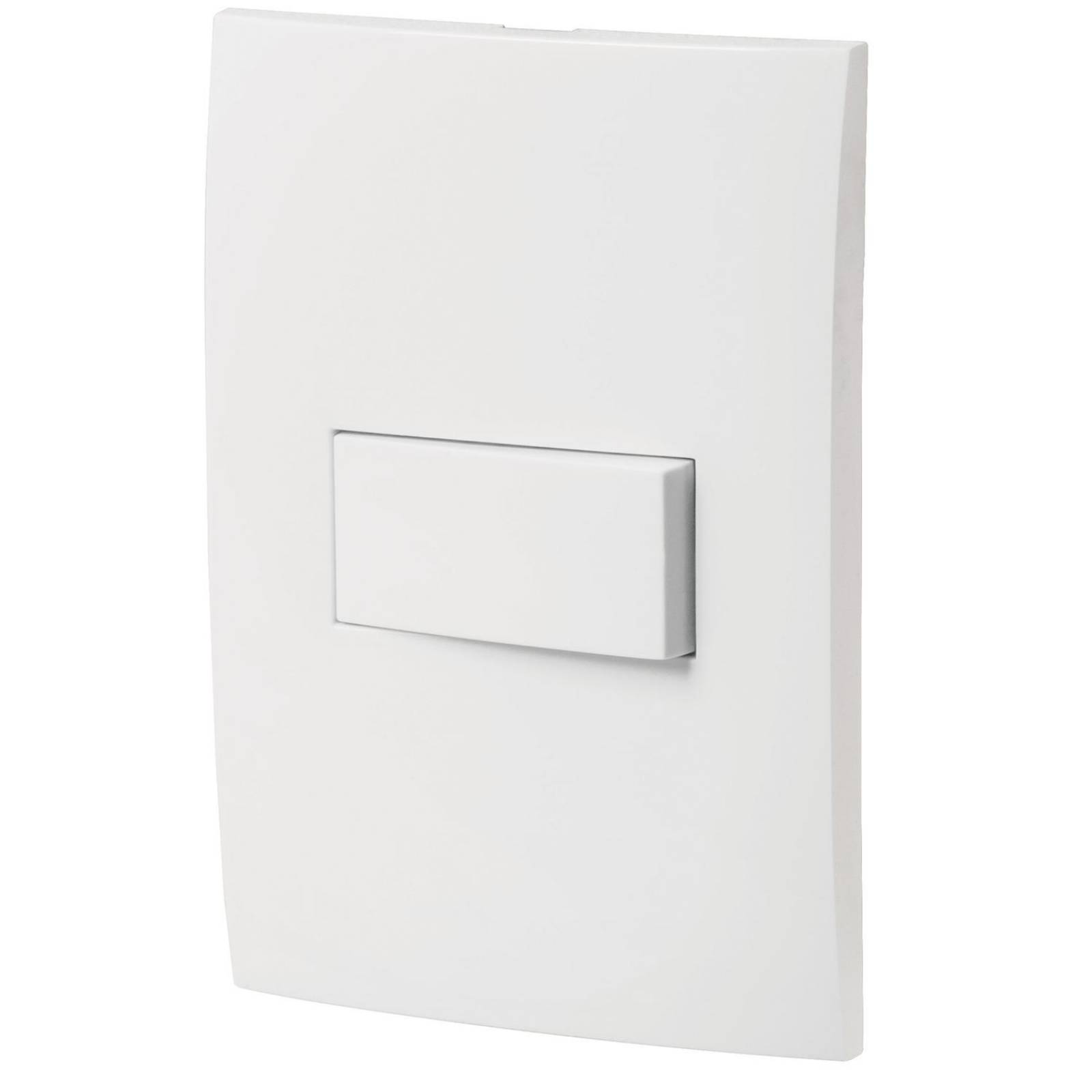 Placa armada con interruptor escalera, línea Oslo, blanco Volteck 