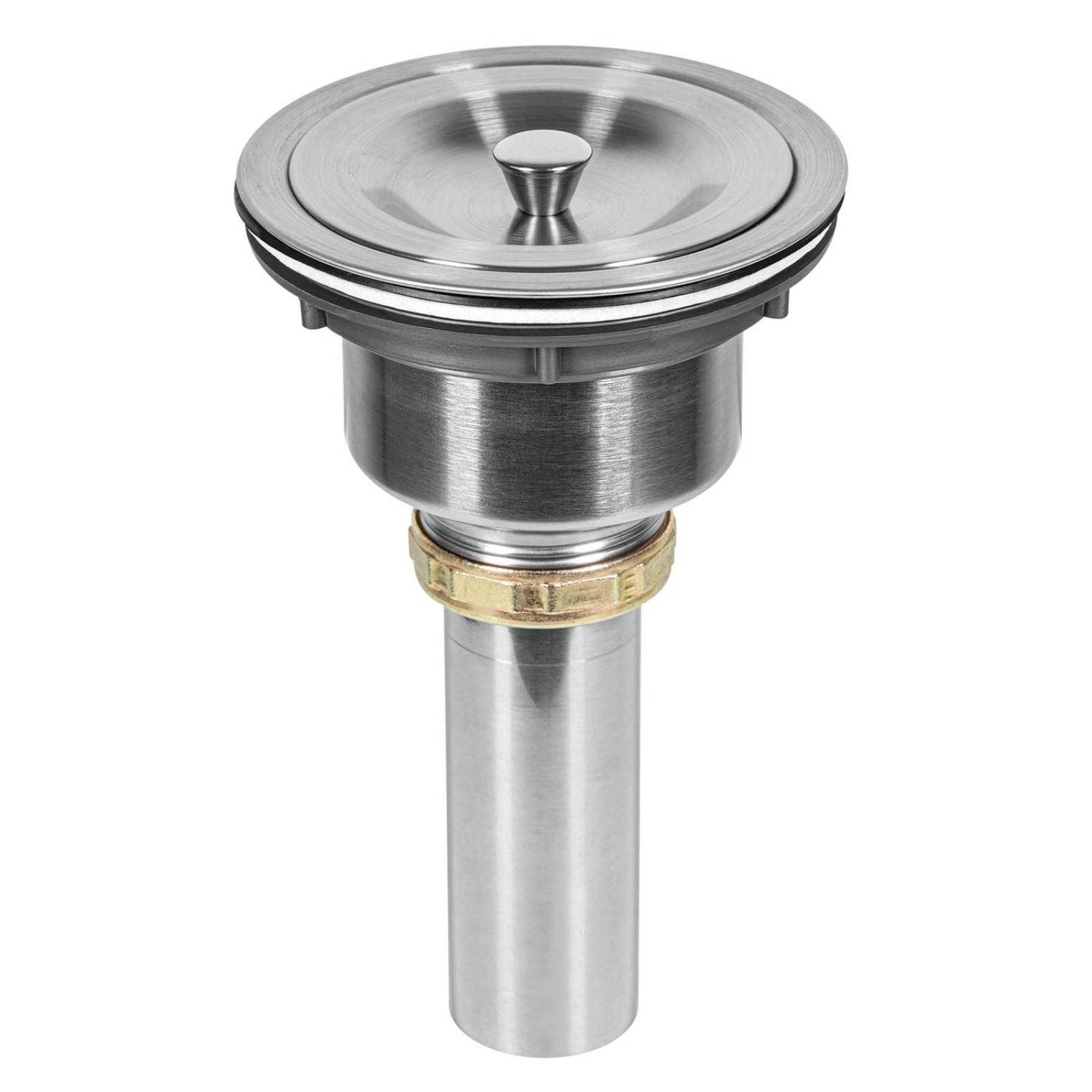 Contracanasta 3-1/2' Riviera de acero inoxidable c/tapa Foset 