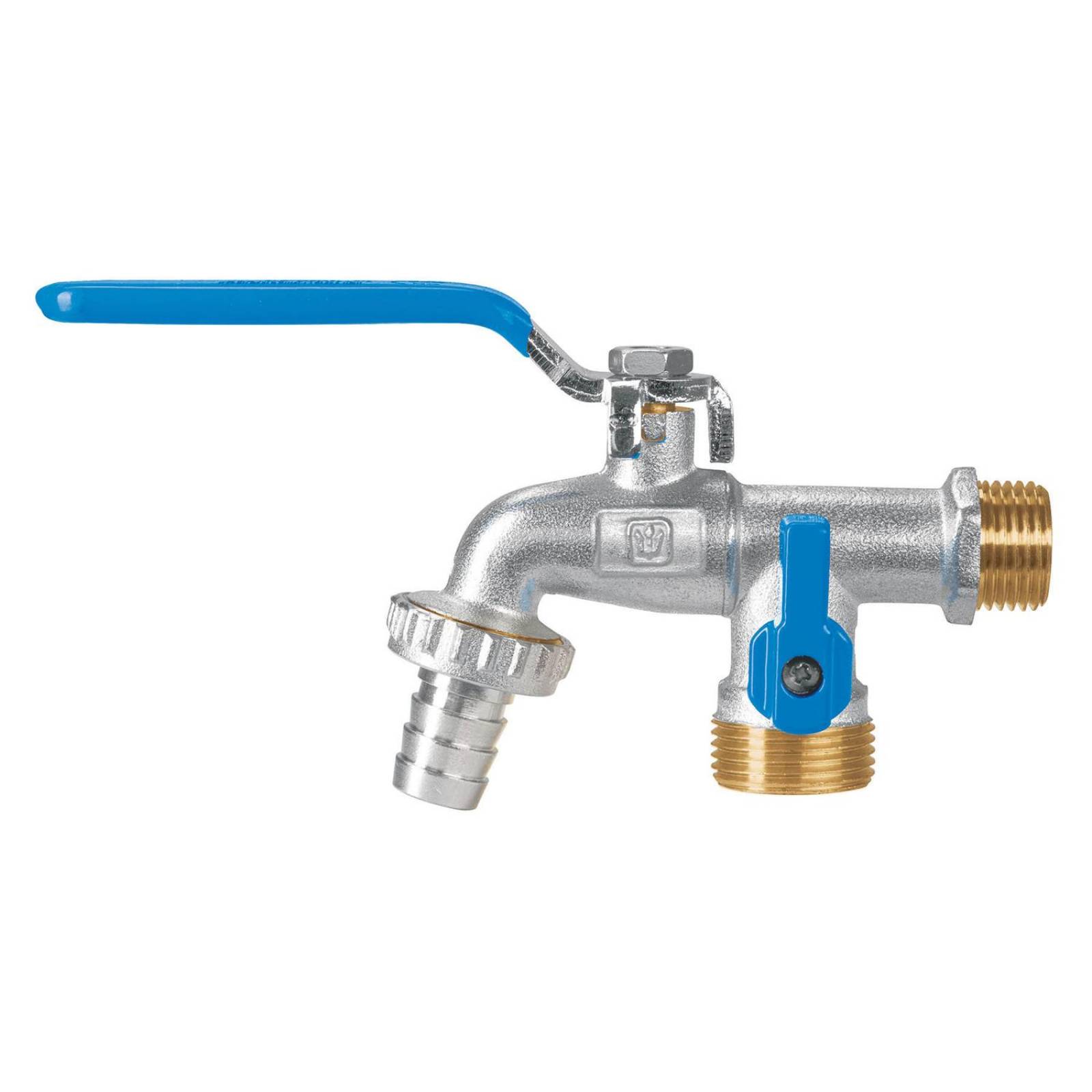 Llave de esfera doble salida 1/2' de latón, Foset Foset 