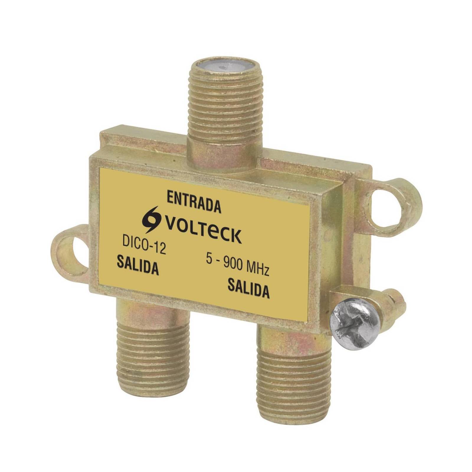 Divisor coaxial de 1 entrada y 2 salidas Volteck 