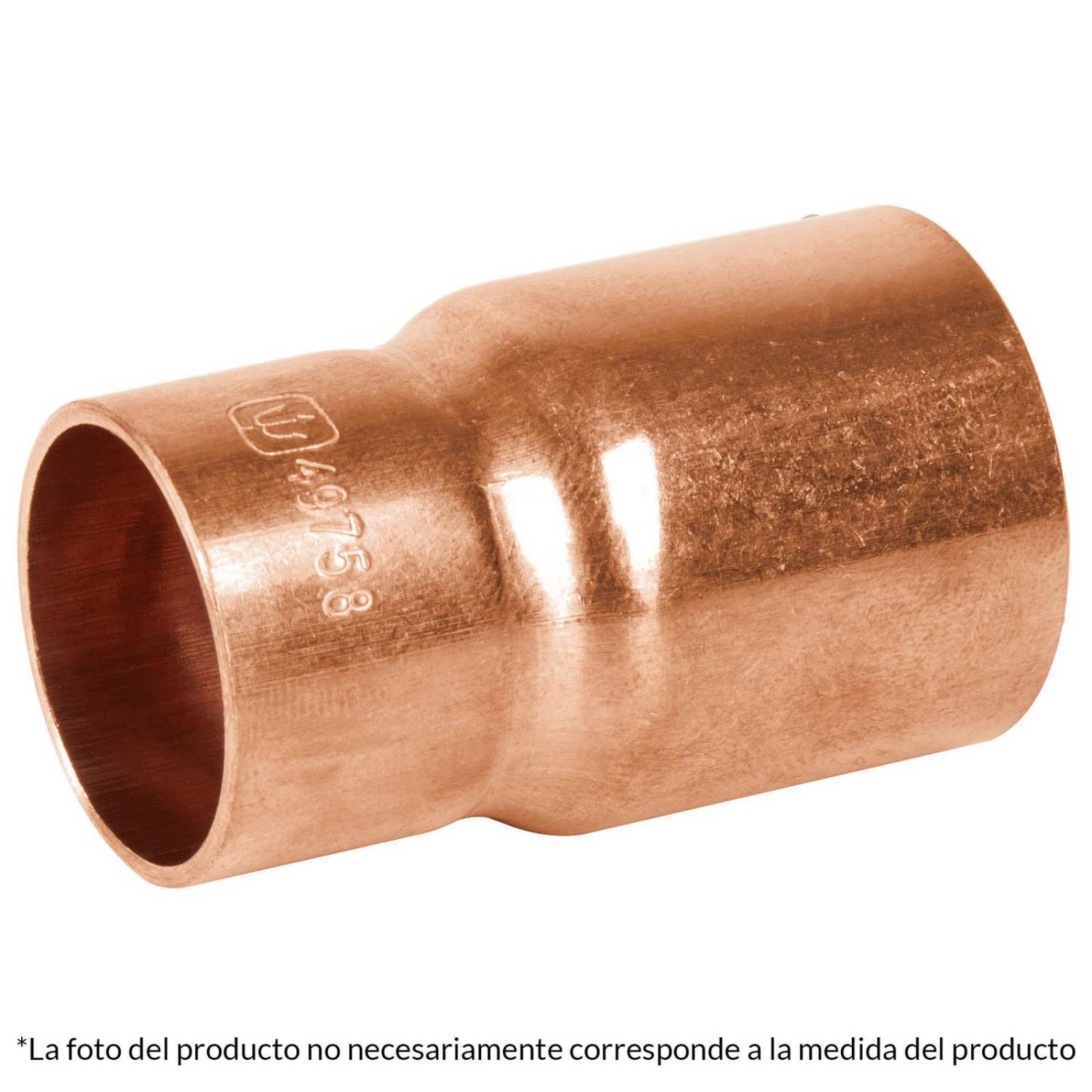 Cople Reducción Bushing Cobre 3/4'x 1/2' Foset