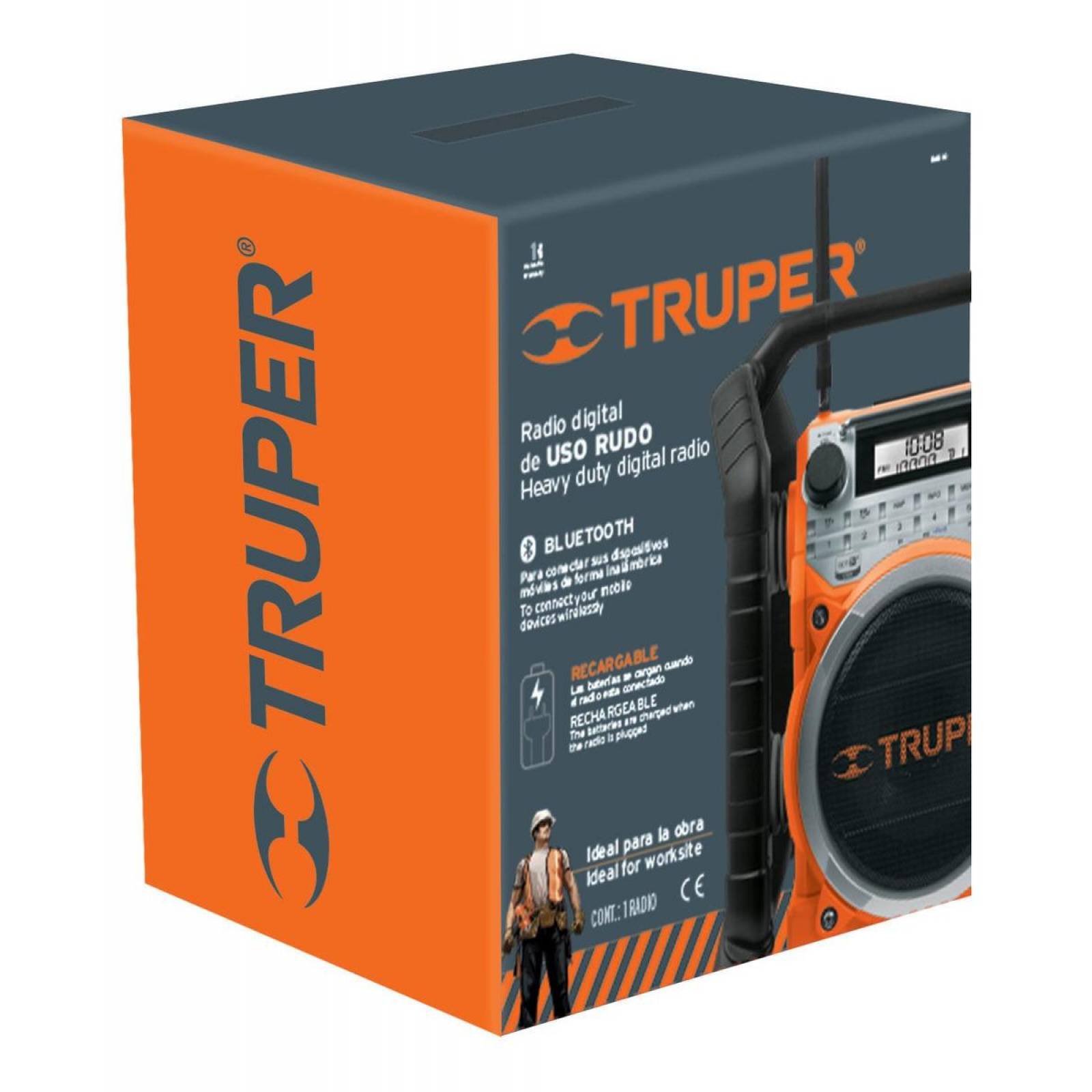 Radio Digital Am/fm Resistente Al Agua Truper 