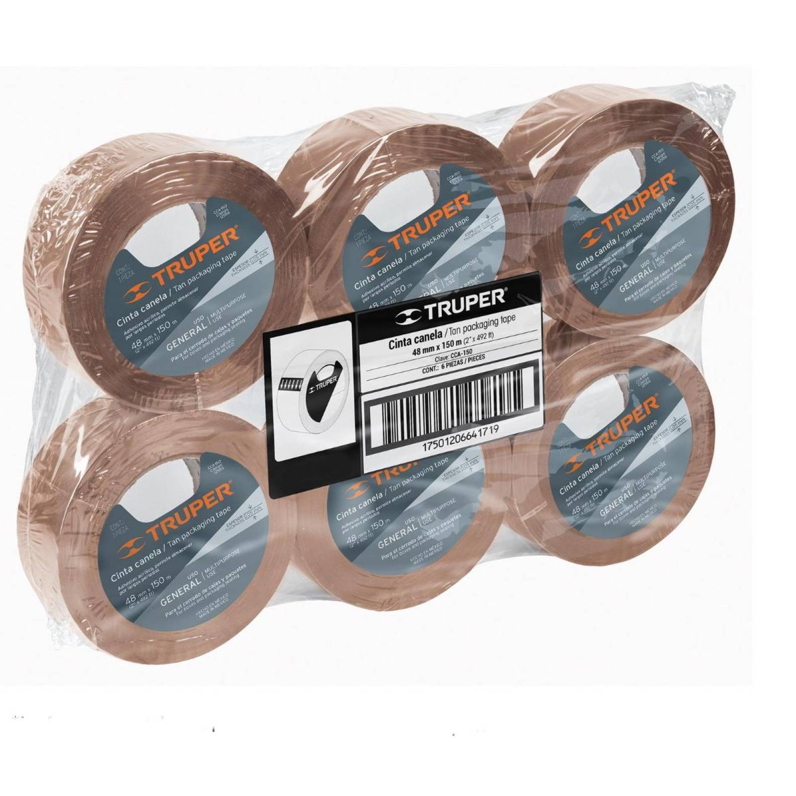 Cinta De Empaque Canela 50m Truper 