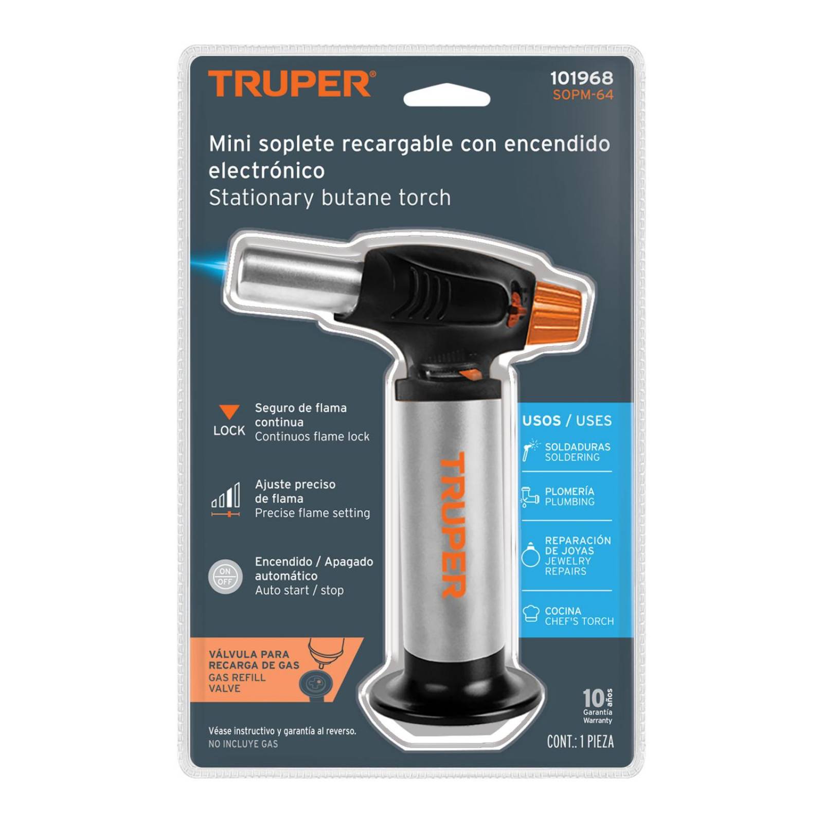 Mini Soplete recargable de gas butano 