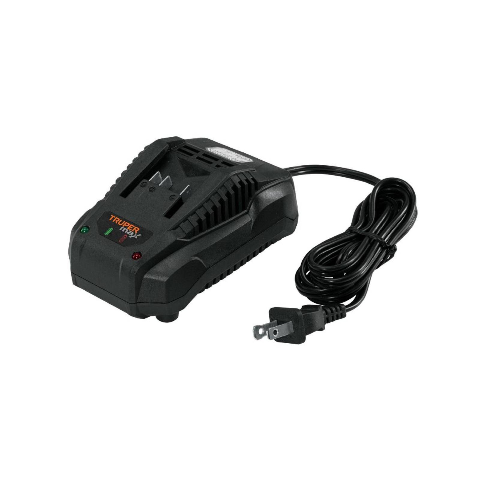 Cargador de baterías ion litio Truper MAX de 20 V 