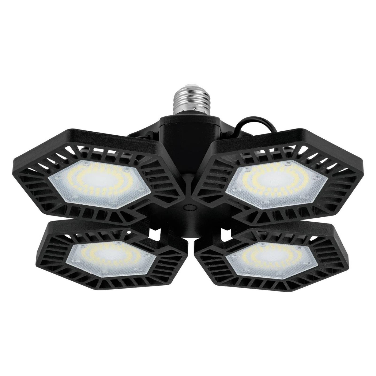 Luminario de LED 100 W, aluminio con 4 paneles abatibles 
