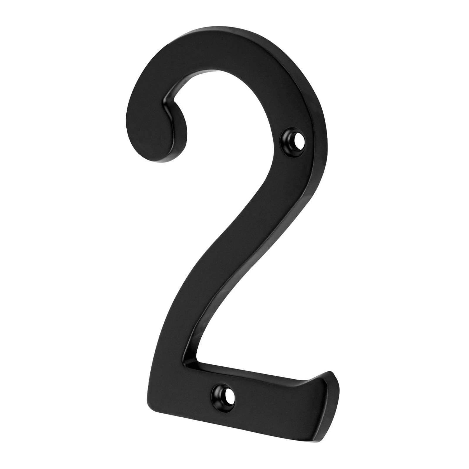 Número chico de latón 2, negro, Hermex 