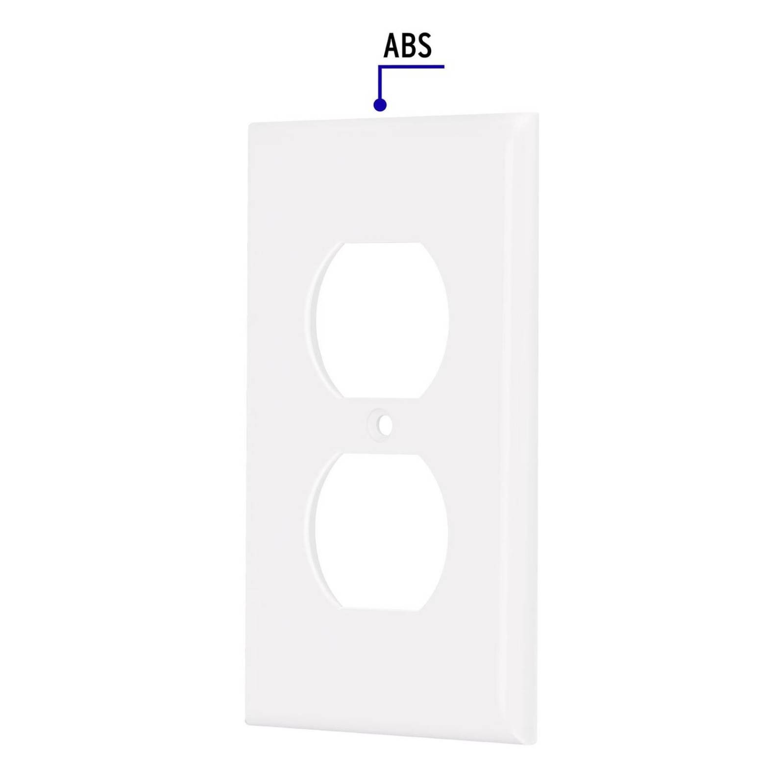Placa, de ABS, Standard, Blanco 