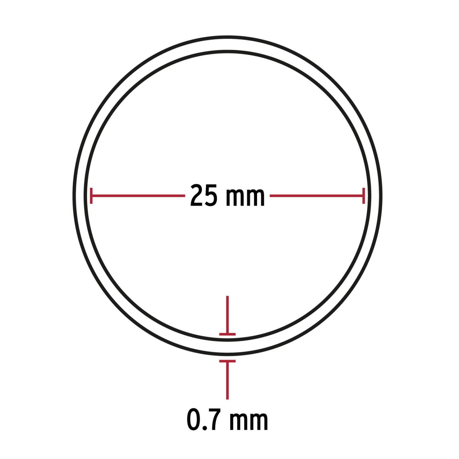 Tubo redondo de 2.4 m en acero cromado para closet, Hermex 