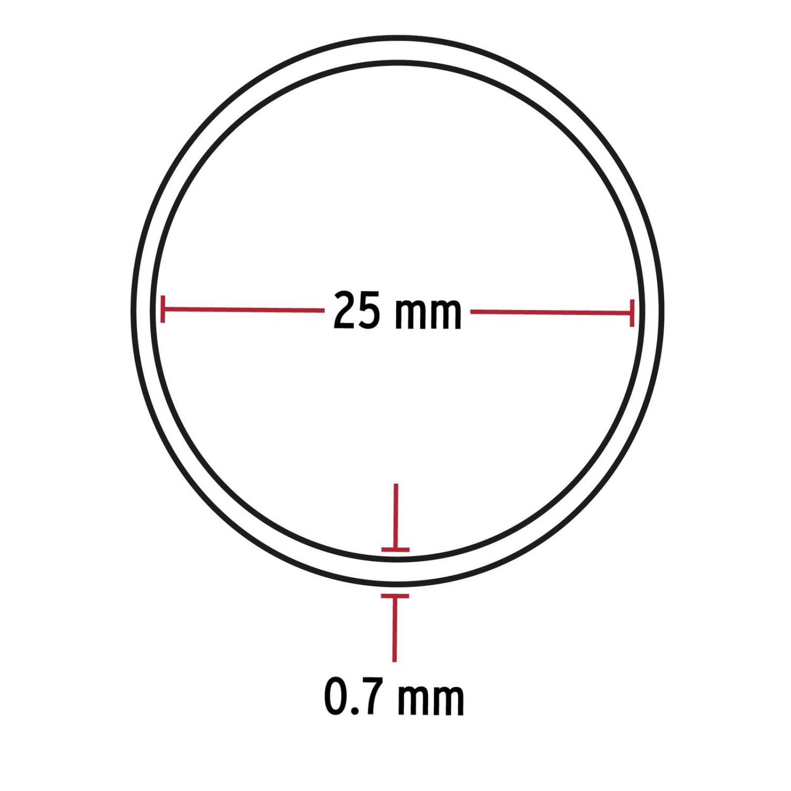 Tubo redondo de 3.0 m en aluminio para closet, Hermex 