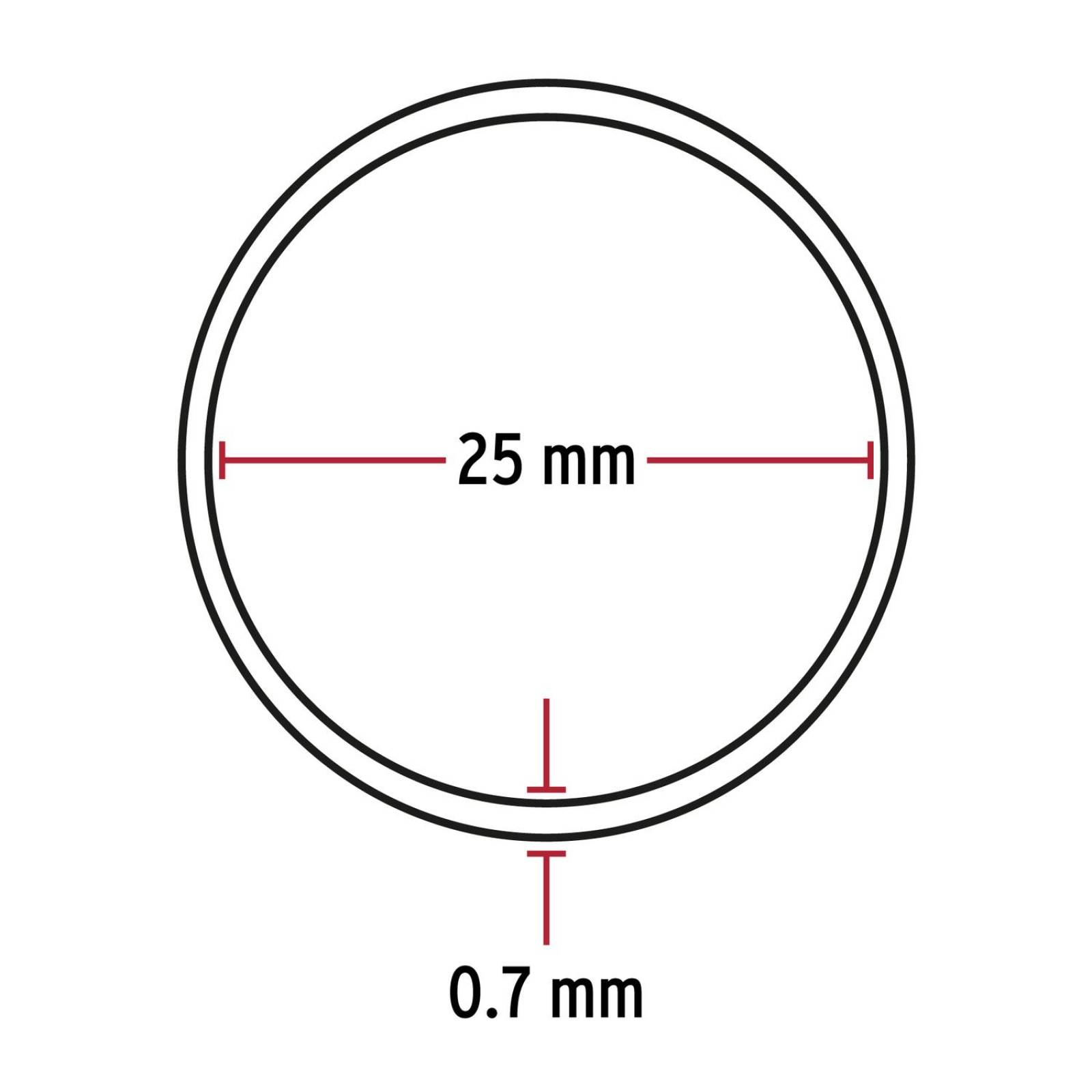 Tubo redondo de 1.8 m en acero cromado para closet, Hermex 