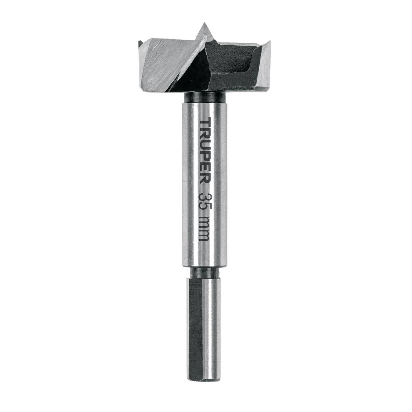 Broca forstner 35 mm para madera, Truper 