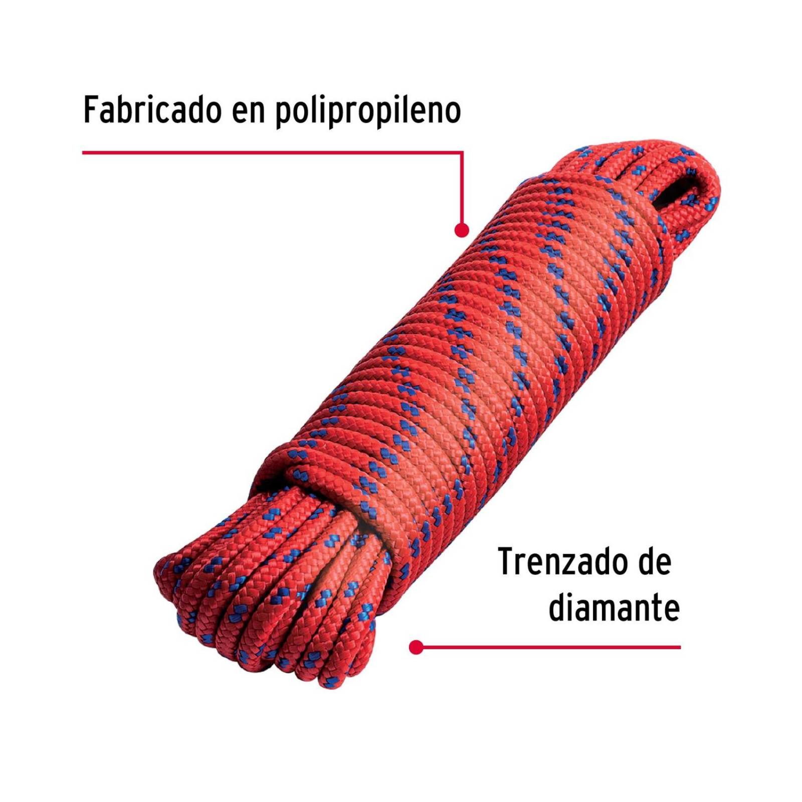 Piola de nylon de 6 mm x 15 m multicolor, Fiero 
