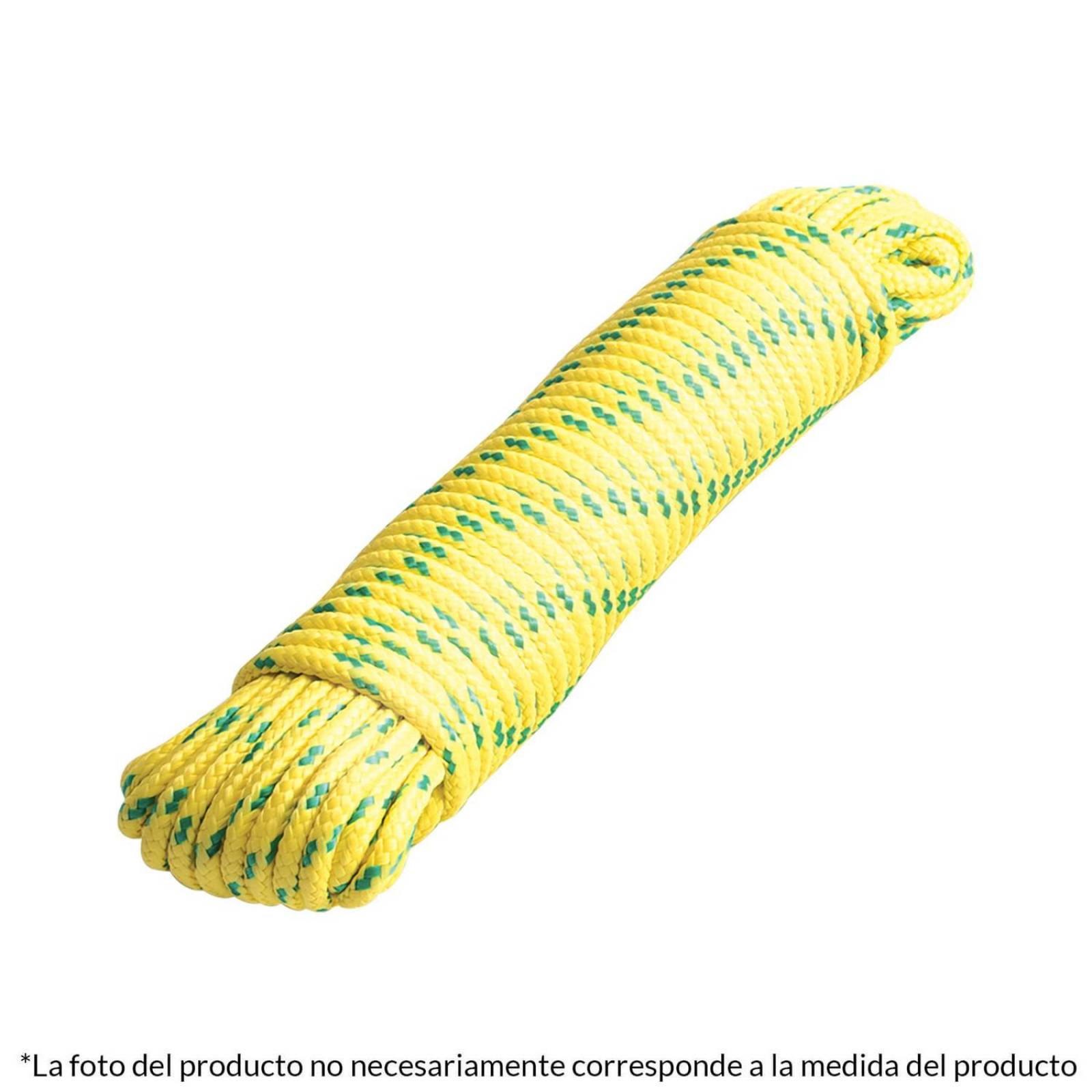 Cuerda trenzada poliéster 3 mm, fantasía rojo-amarillo , cordón para  pulseras, manualidades, exterior - 100 metros