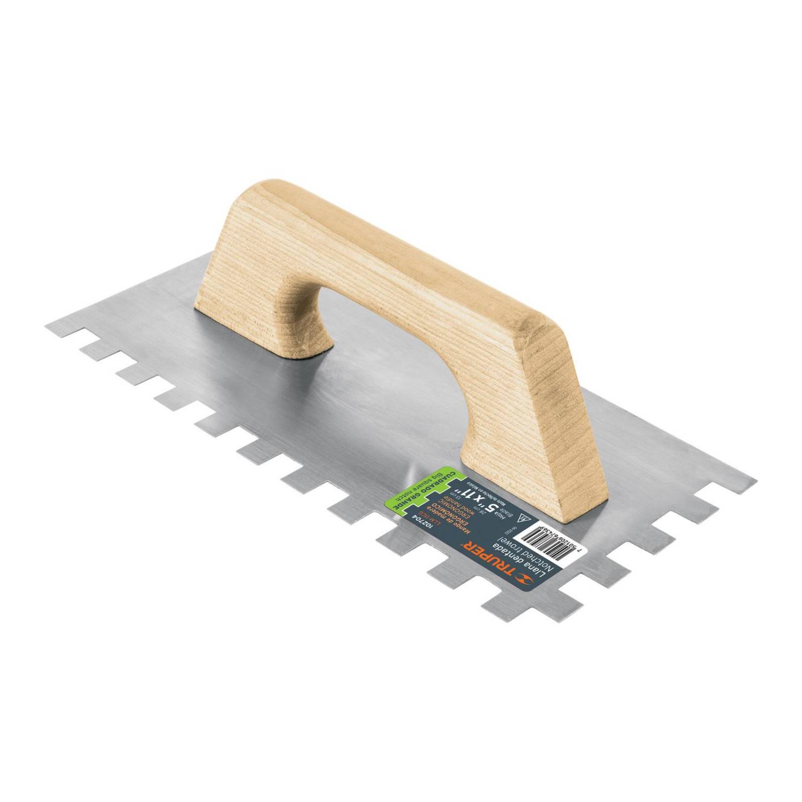 Llana dentado cuadrado grande, con tornillos 