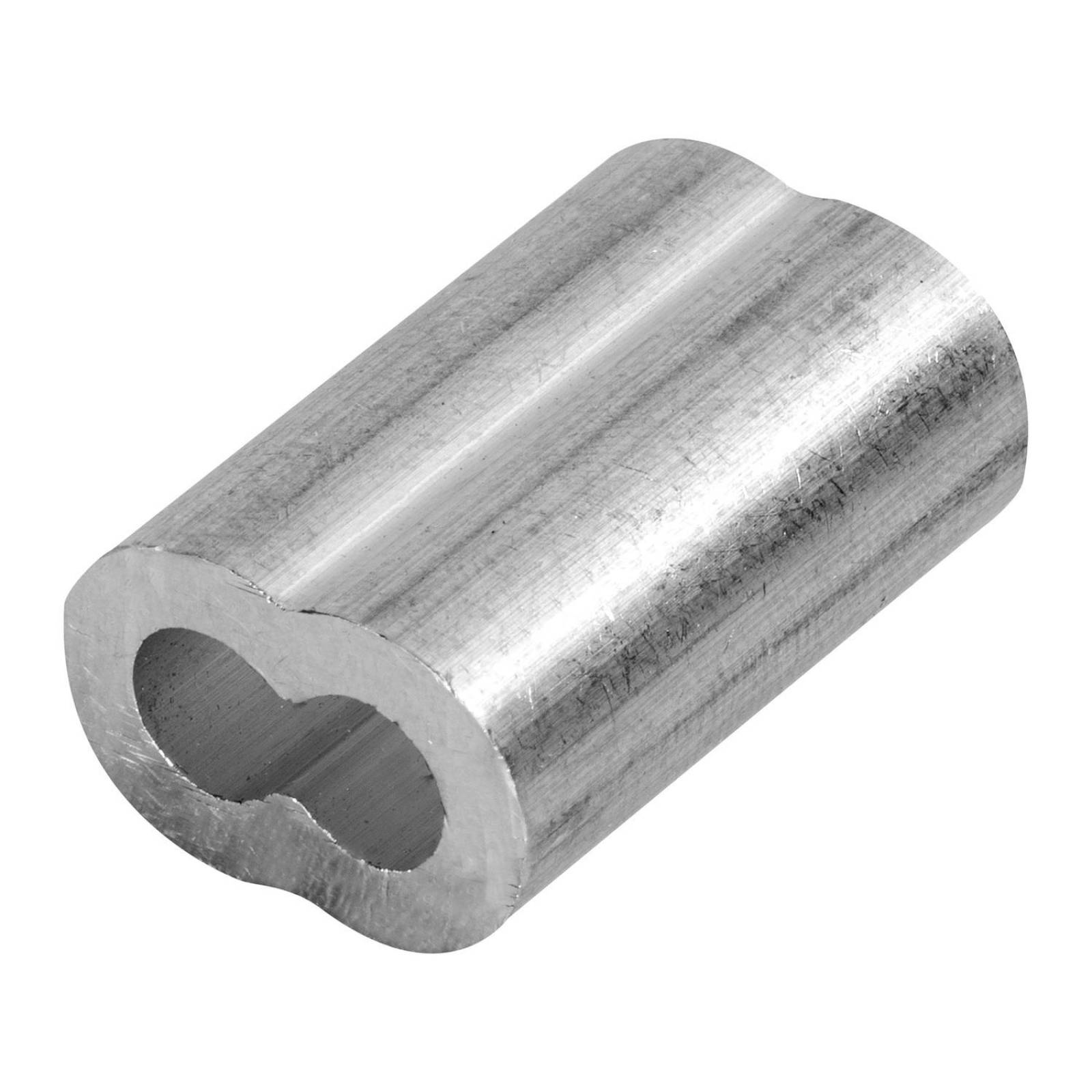 Bolsa con 50 casquillos dobles de aluminio, 3/16", Fiero 