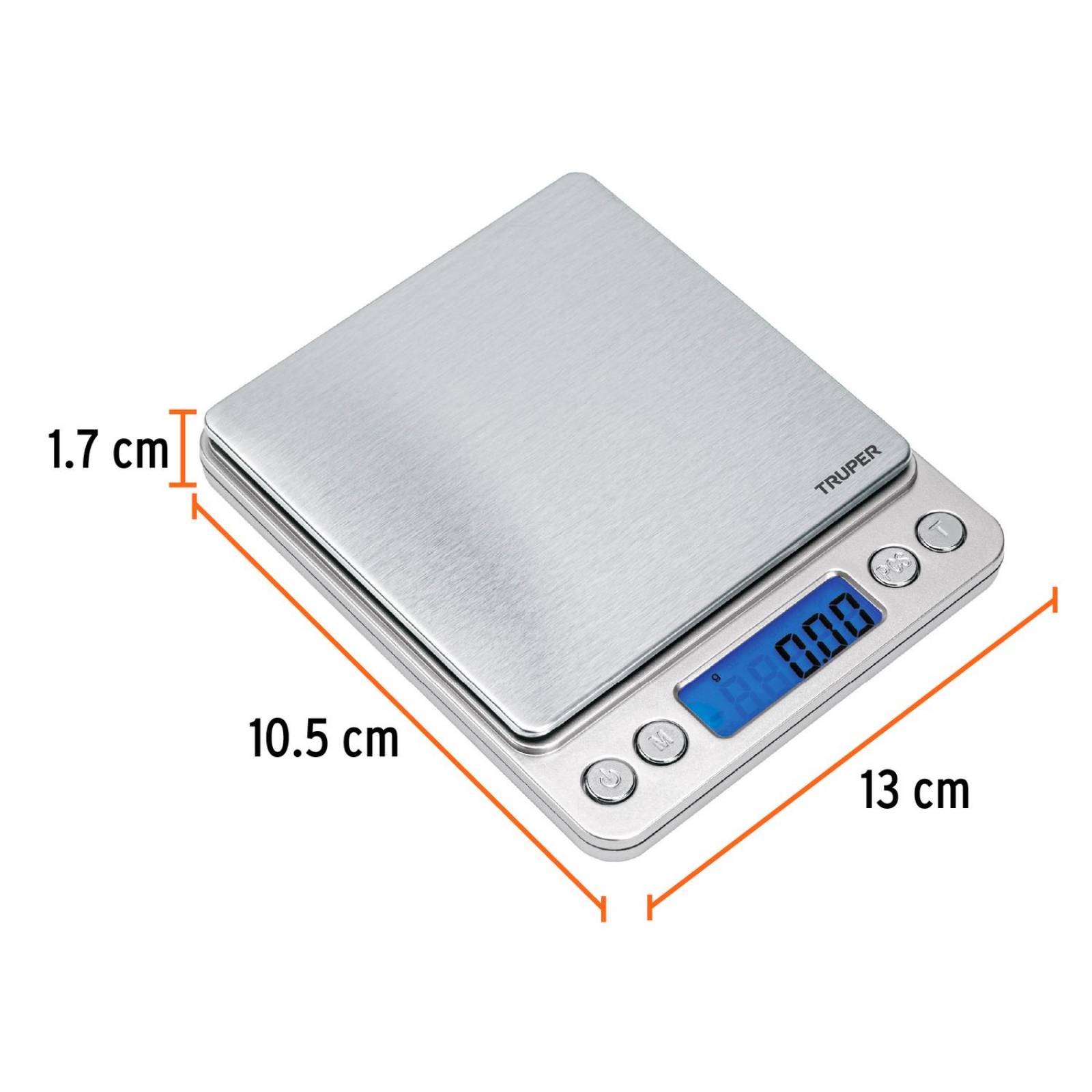 Báscula digital de precisión de bolsillo 500g, Truper 