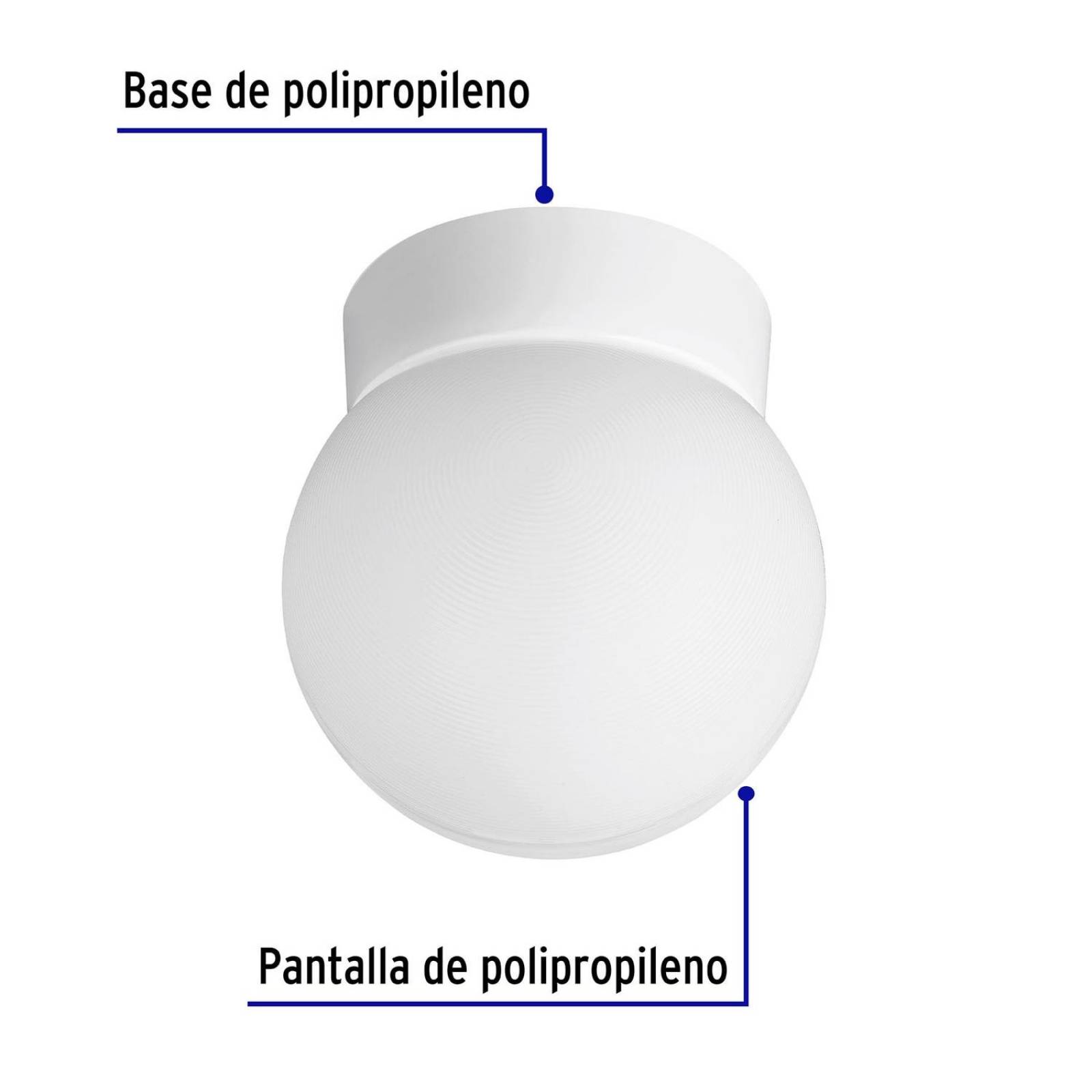 Pantalla decorativa esférica, sin lámpara 