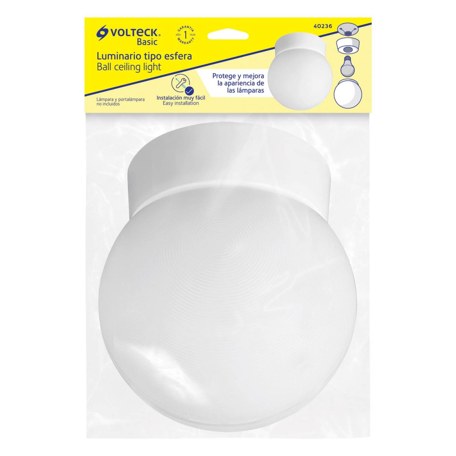 Pantalla decorativa esférica, sin lámpara 