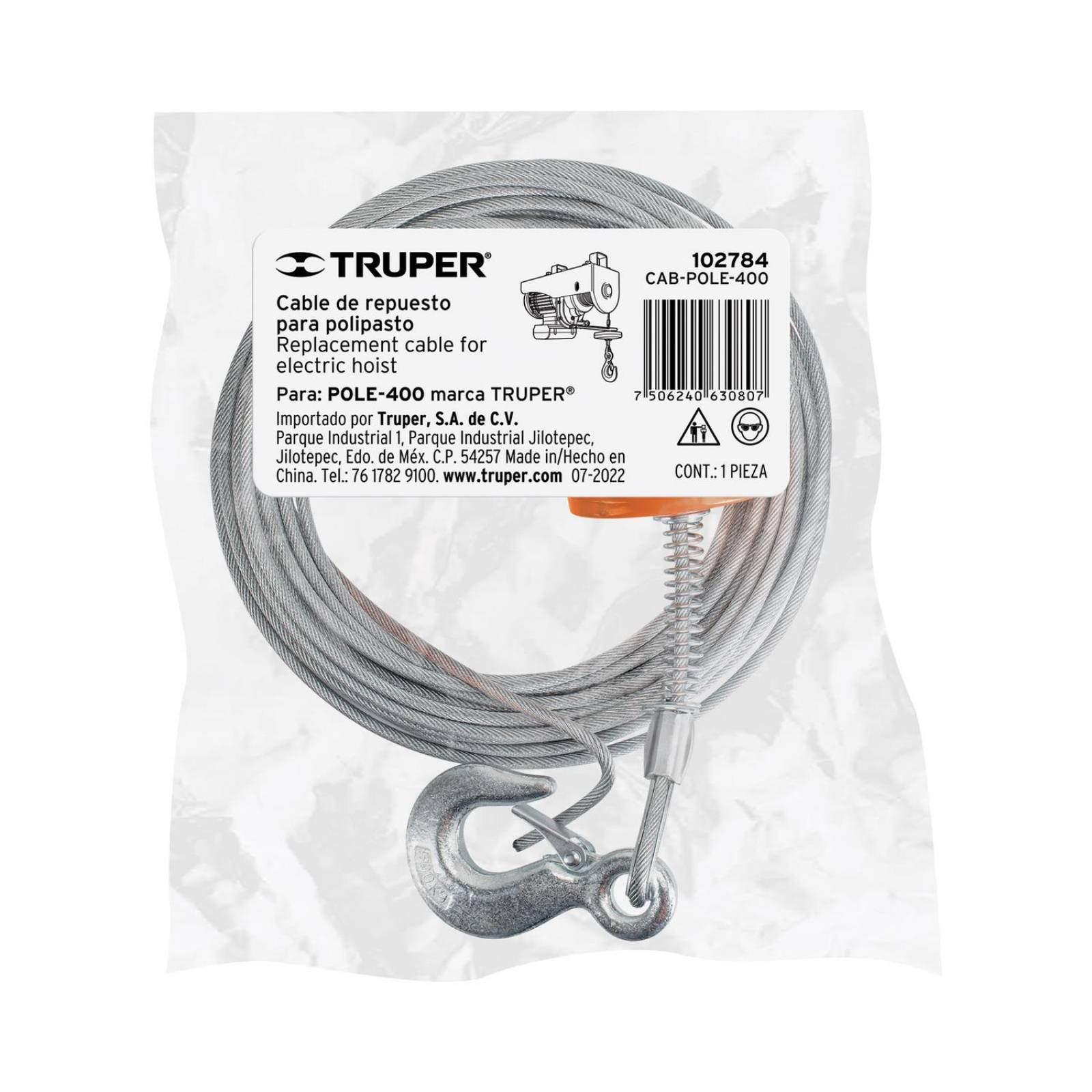 Cable de repuesto polipasto POLE-400 