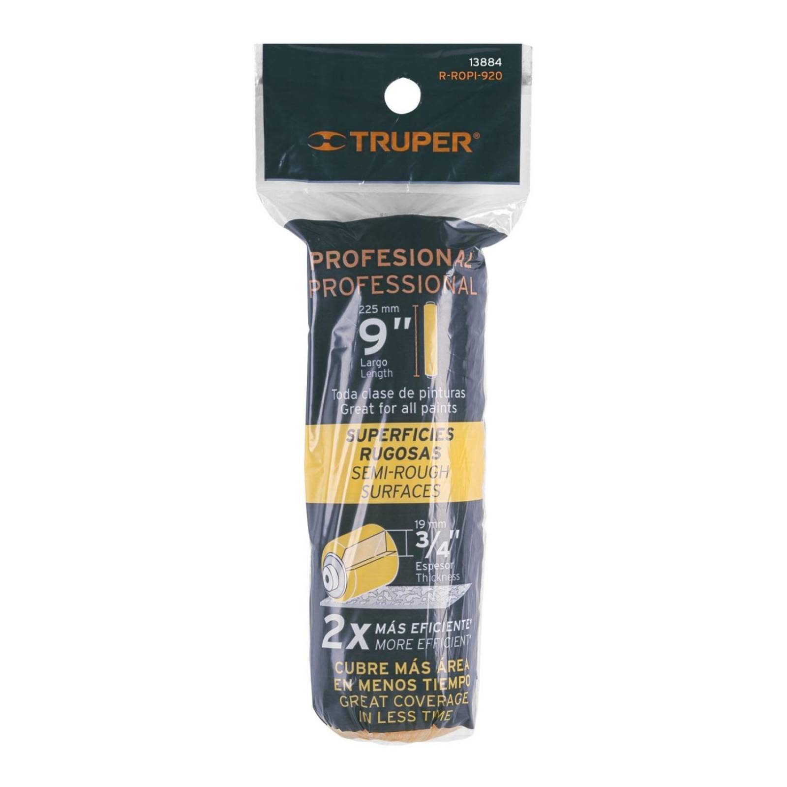 Repuesto Para Rodillo Para Pintar Felpa 9x3/4 Truper 