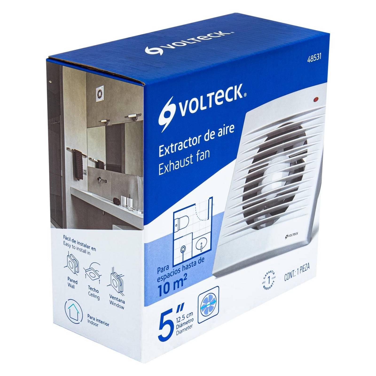 Extractor De Aire 5 Color Blanco