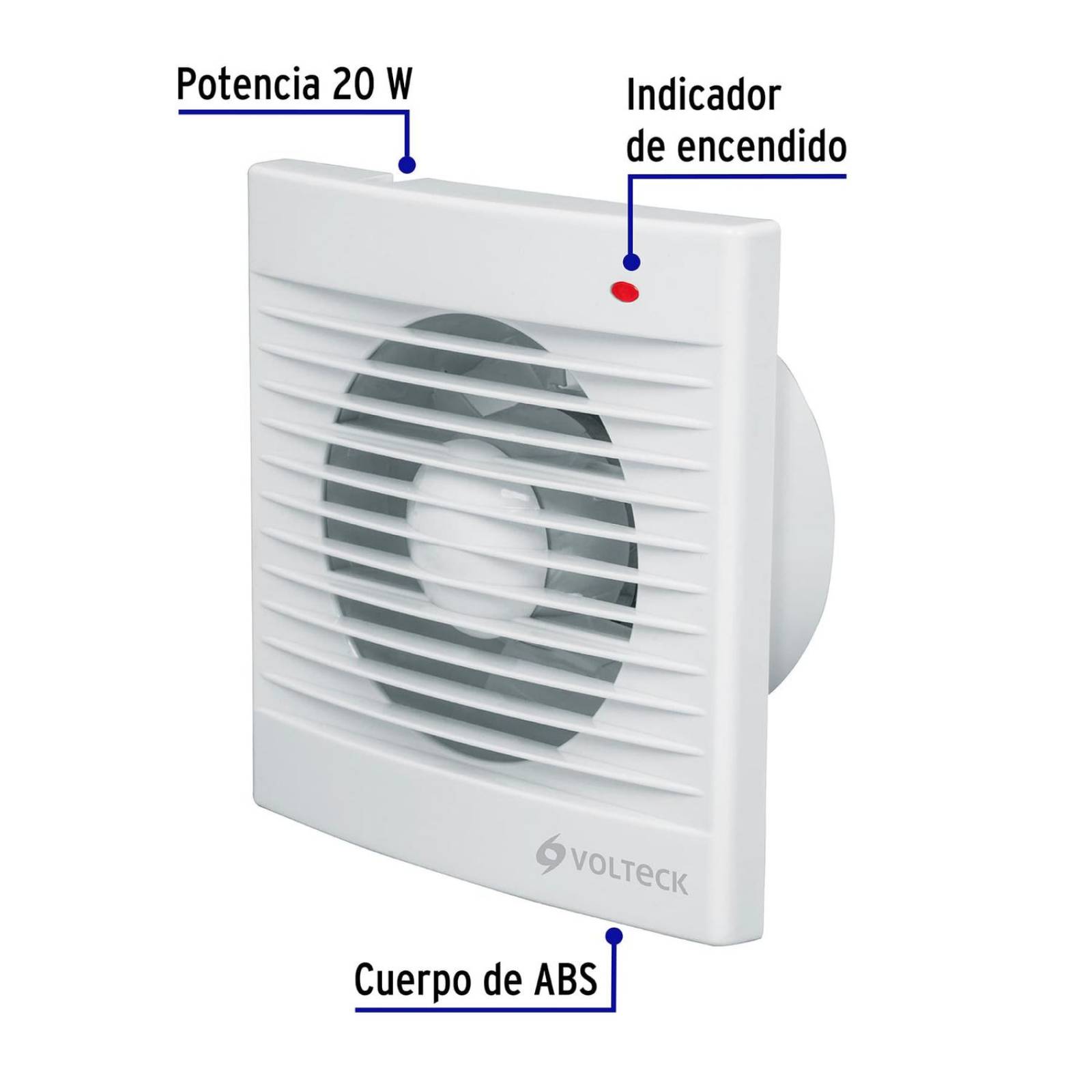 Extractor De Aire 5 Color Blanco