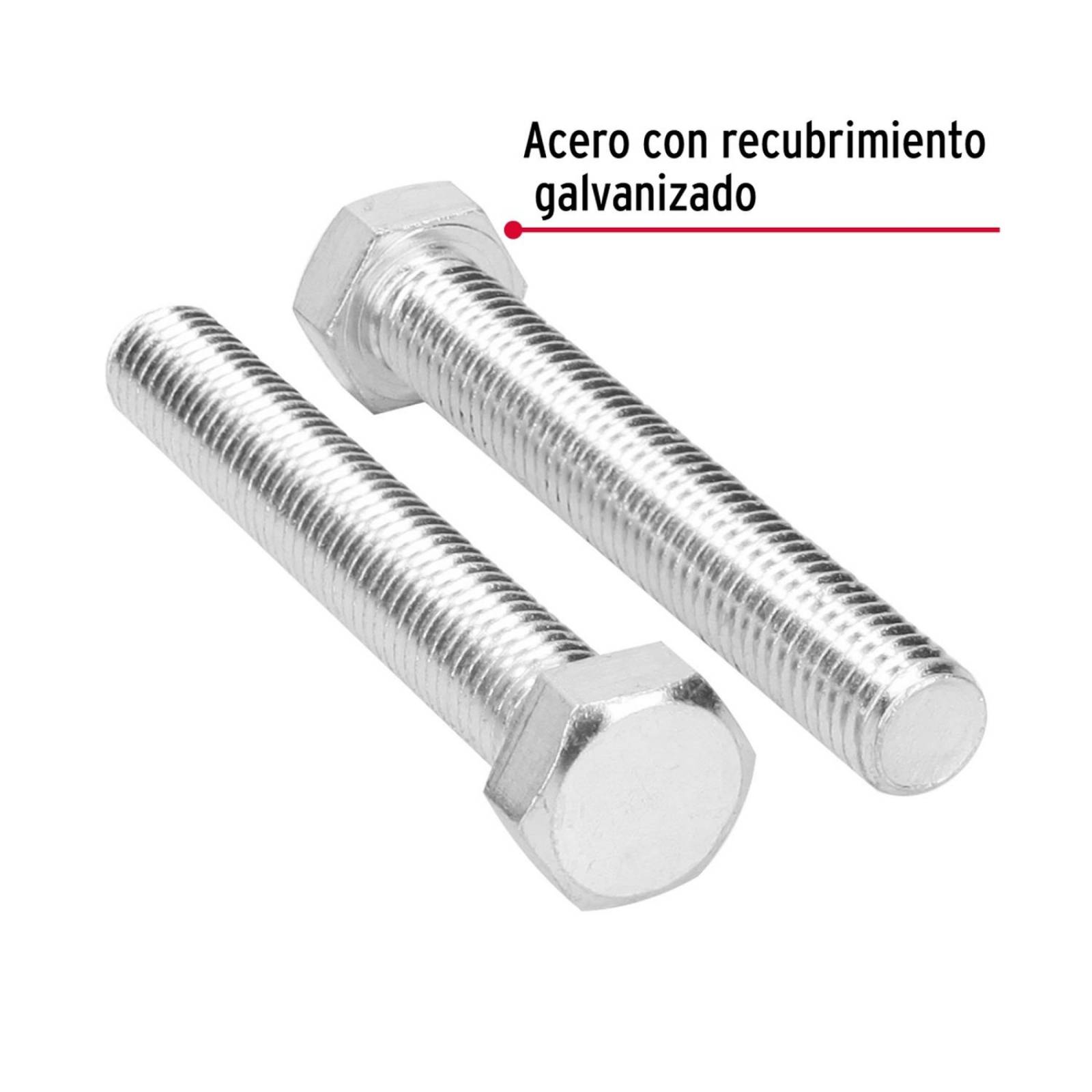 Tornillo tipo máquina, 5/8 x 4', bolsa con 8 pzas Fiero 