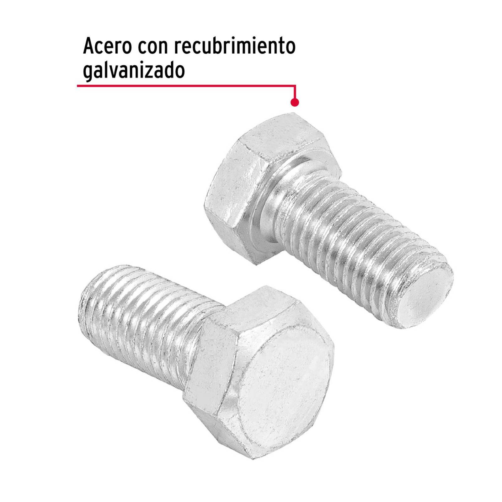 Tornillo tipo máquina, 3/4 x 1-1/2', bolsa con 6 pzas Fiero 