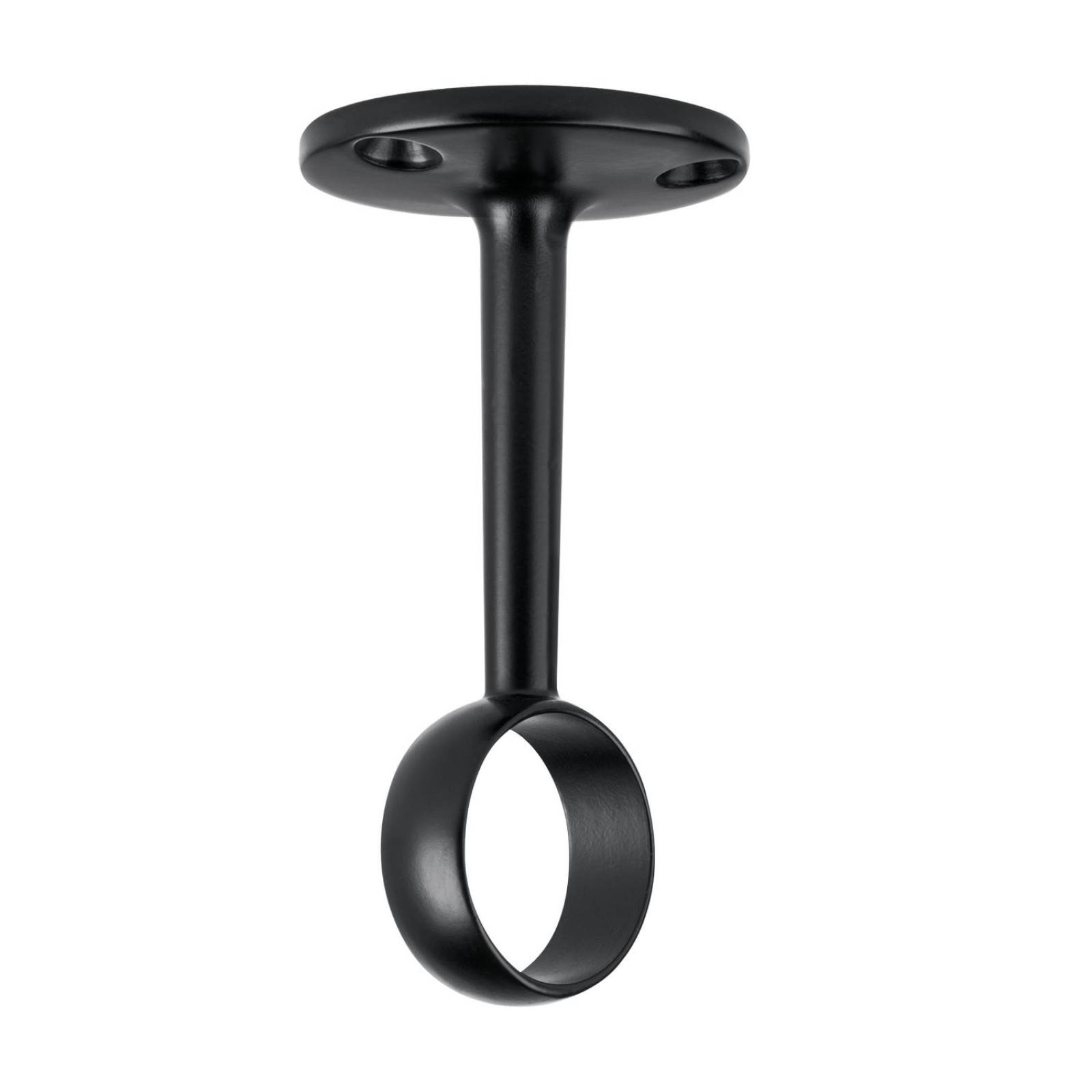 Soporte negro para tubo redondo de closet, Hermex 