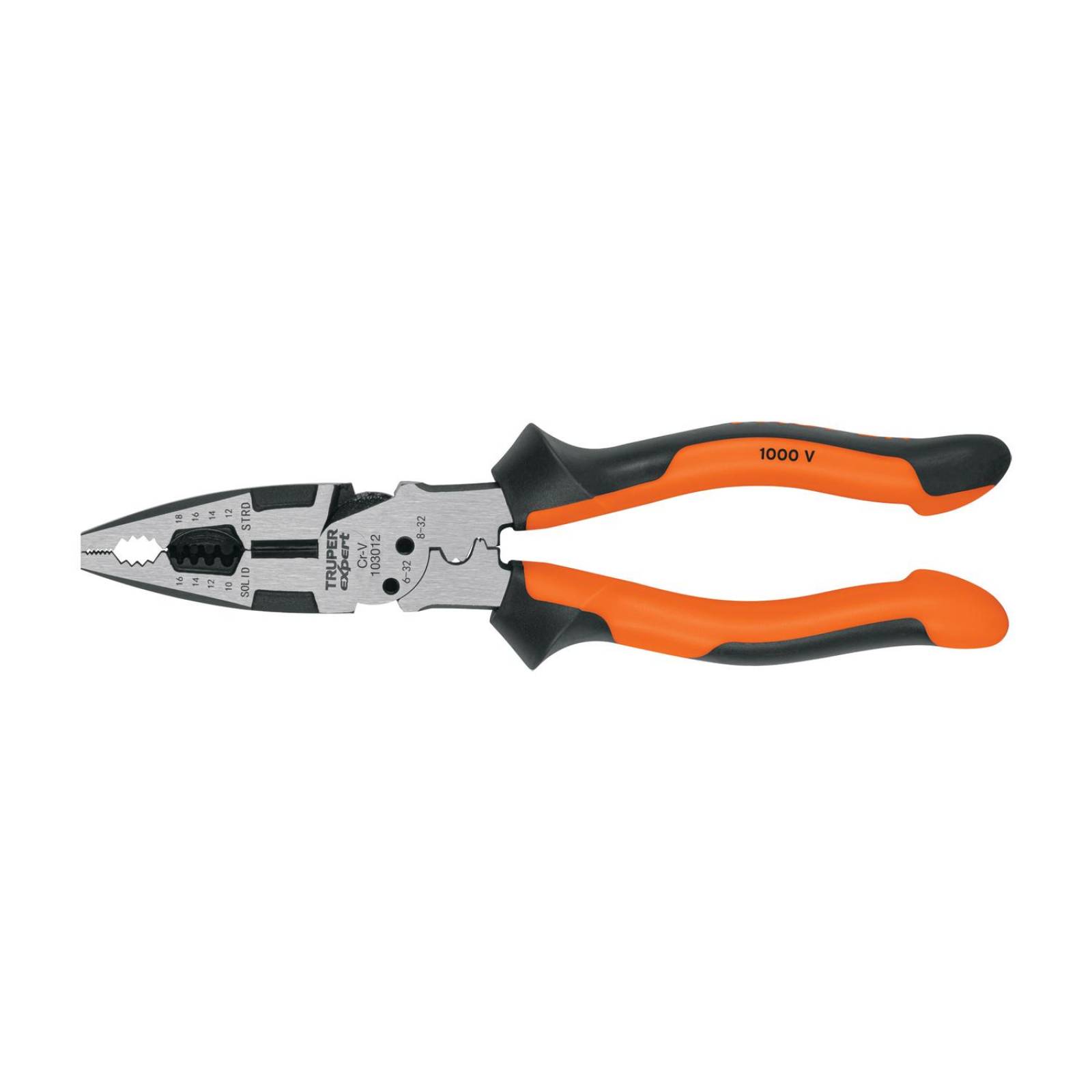 Pinza multiuso 8' electricista, comfort grip, Truper Expert 