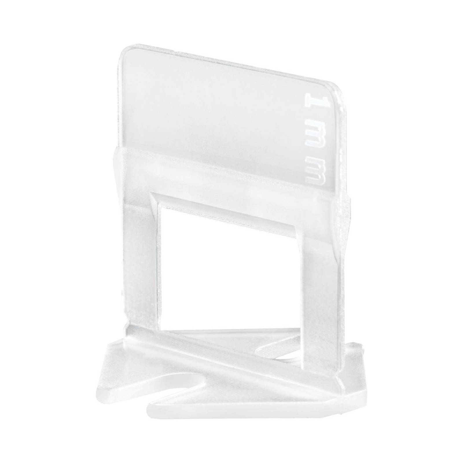 Anclas de 1 mm, para nivelación de azulejos. Bolsa con 100 pzas. 