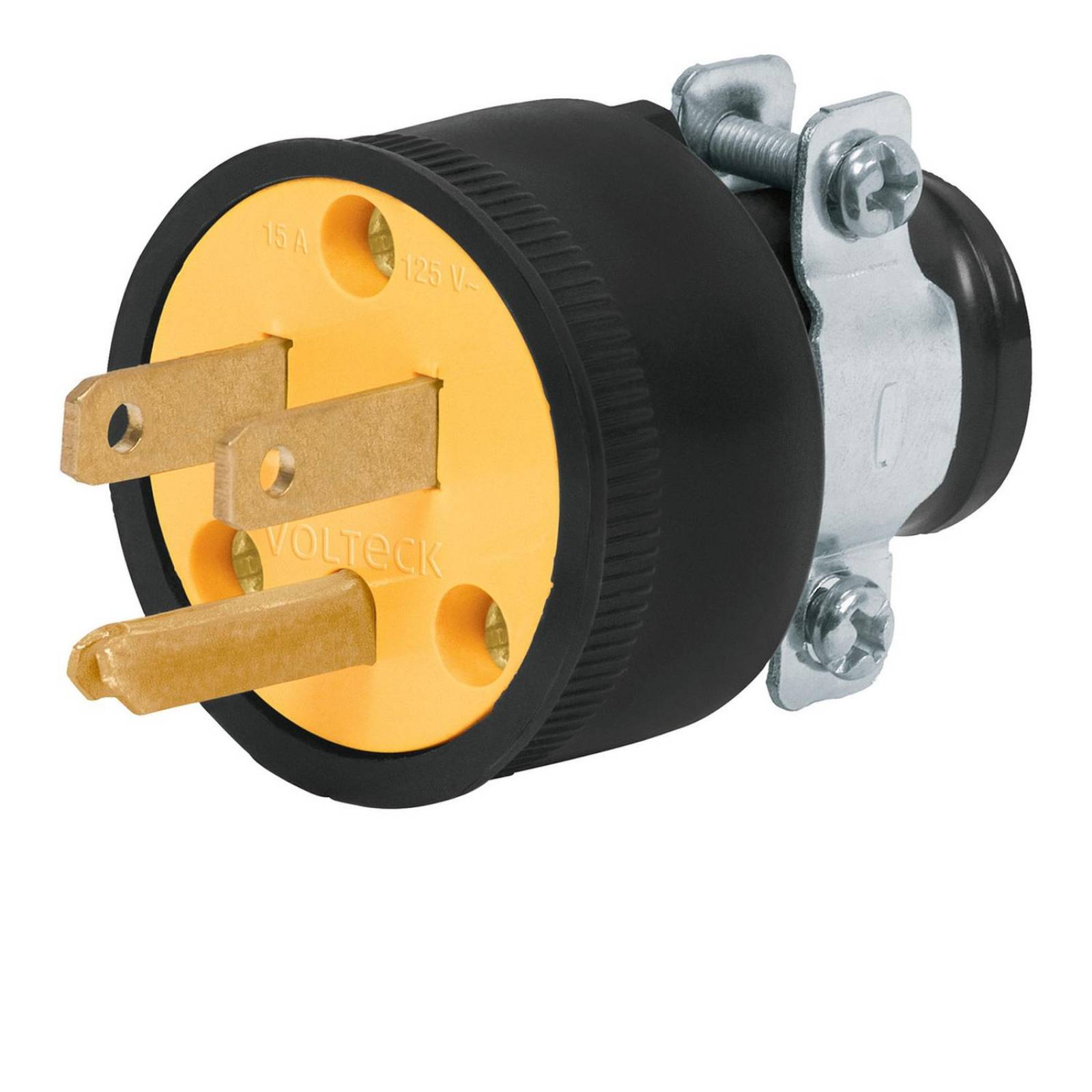 Clavija industrial reforzada aterrizada, 2 polos+tierra 