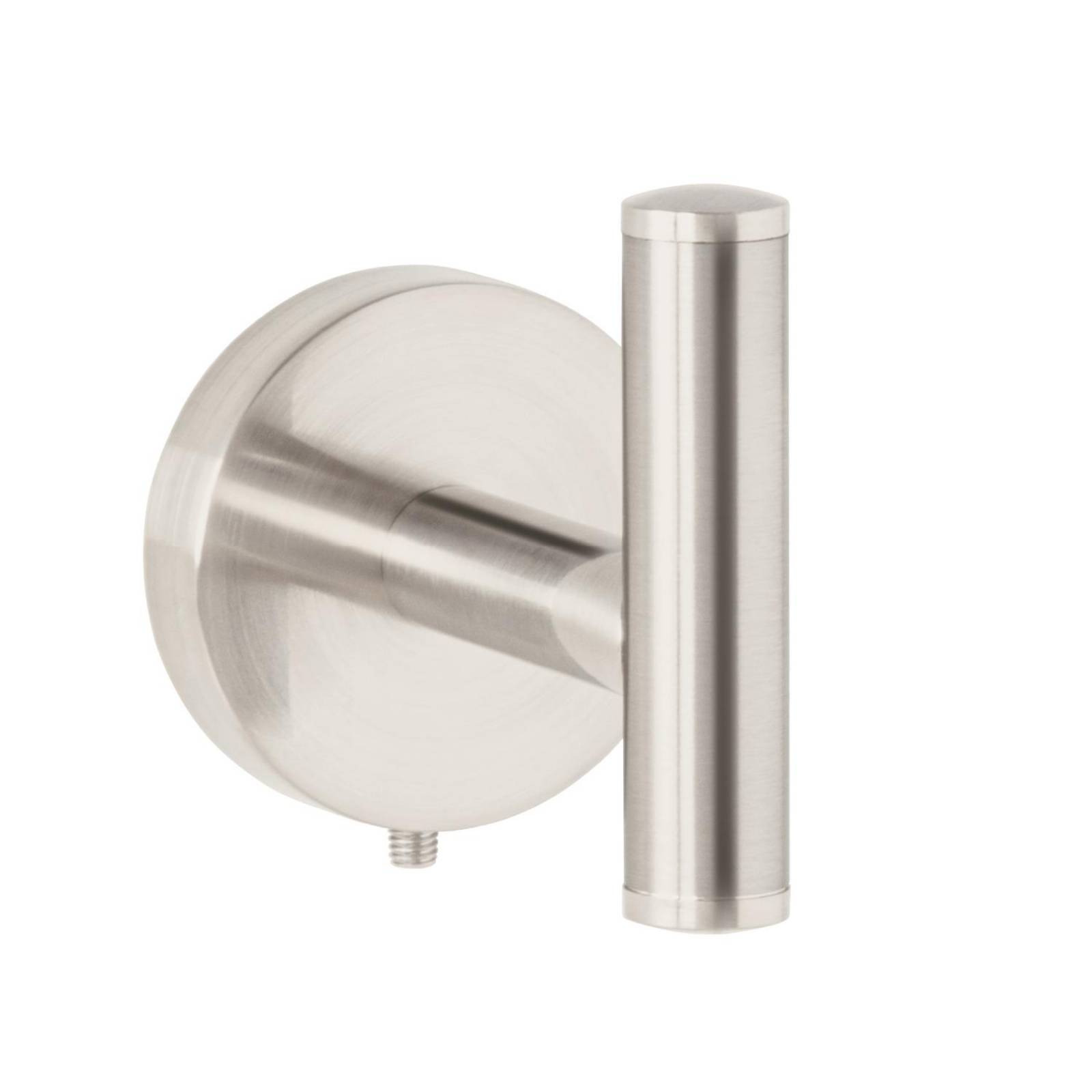 Gancho sencillo metálico acabado satín, Foset Túbig 