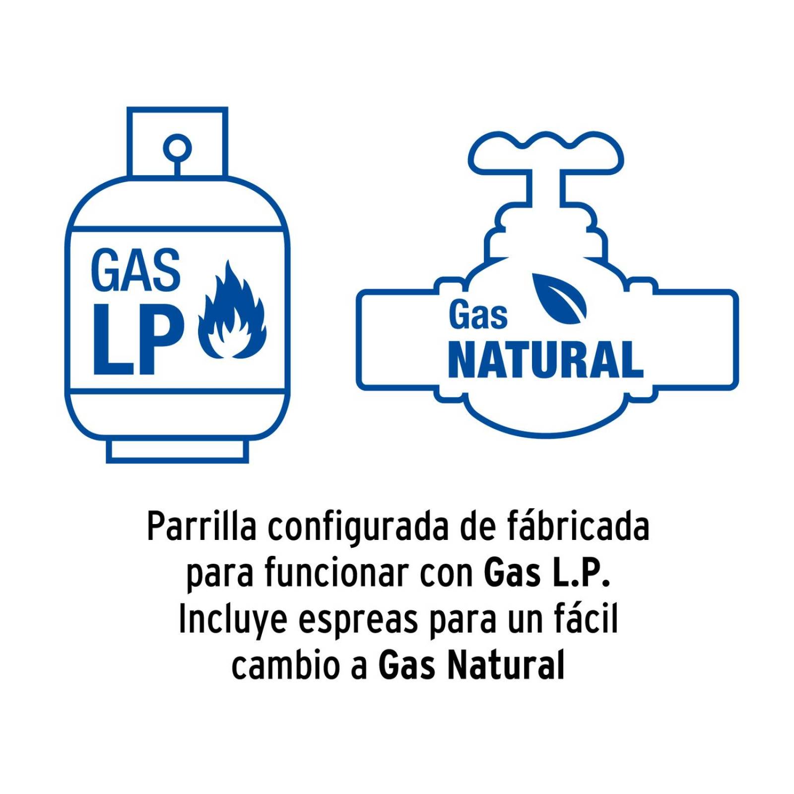 Parrilla gas empotrable 30cm, 2 quem, acero inox, Riviera