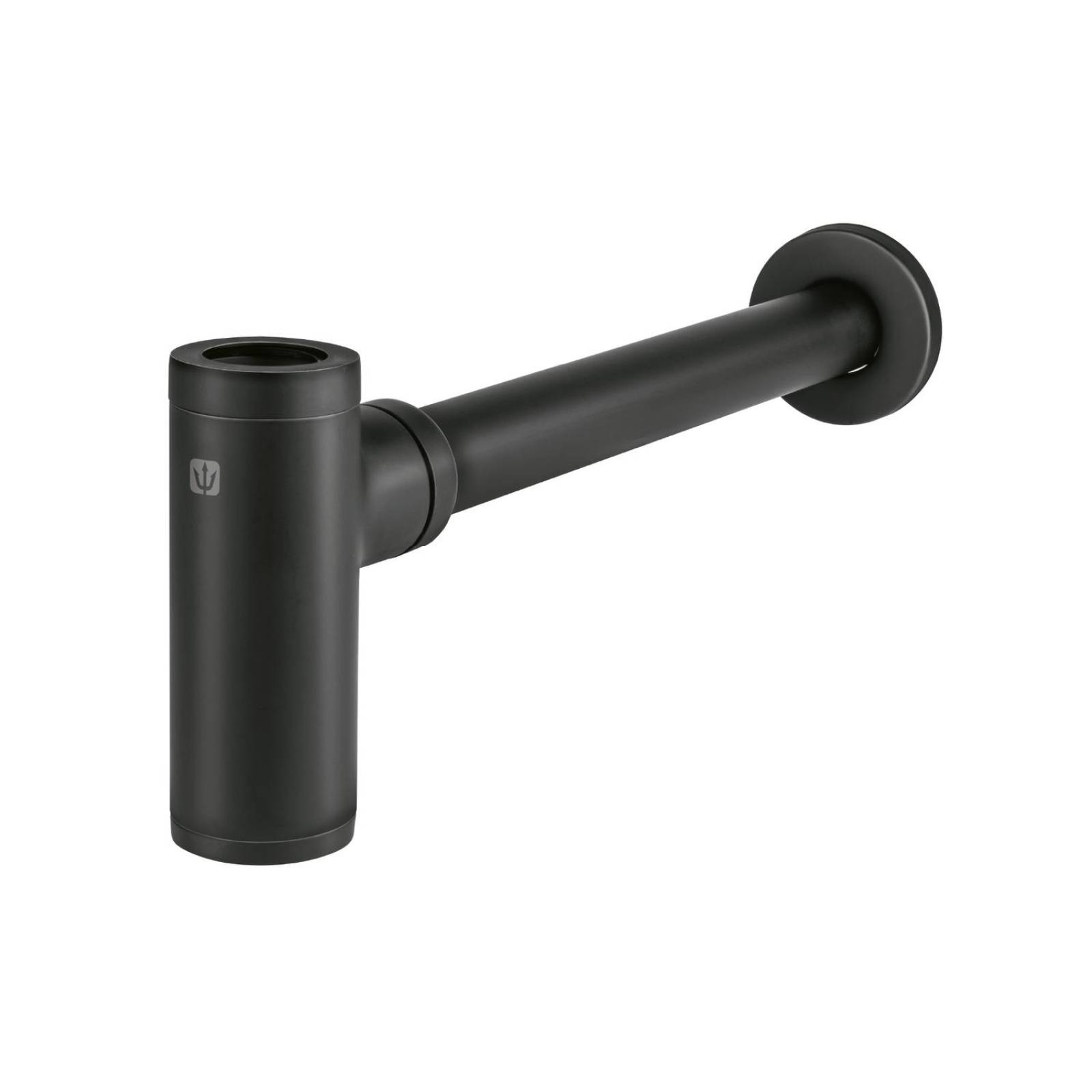 Céspol de bote minimalista 1 1/4', negro, para lavabo, Foset 