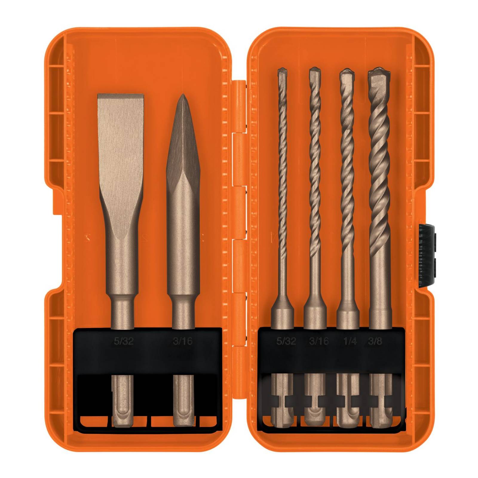 Juego de 6 brocas y cinceles SDS plus en estuche, Truper 