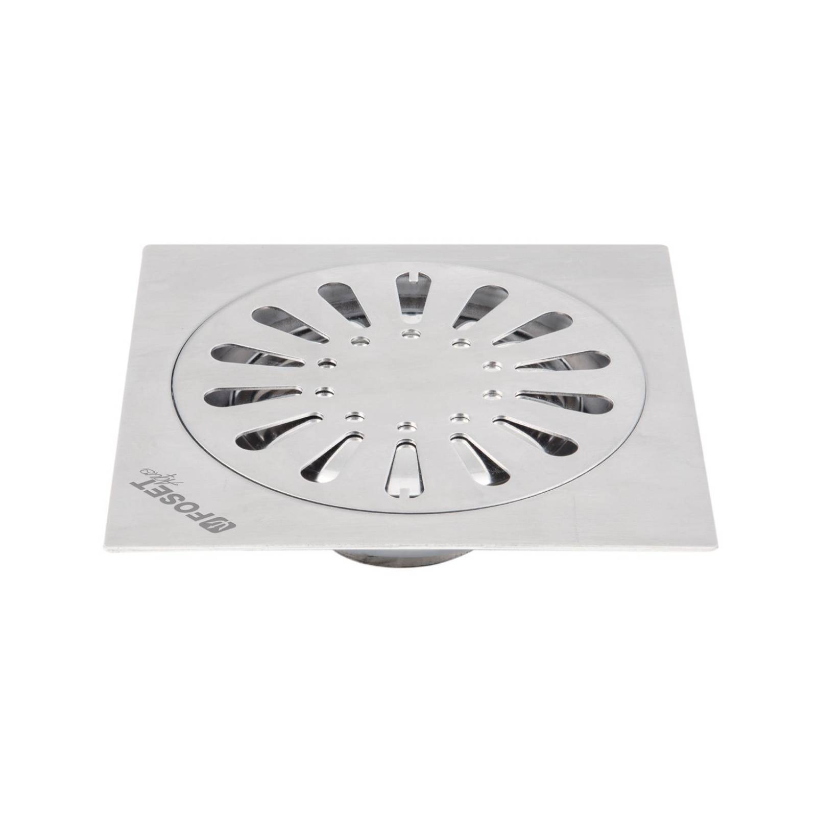 Resumidero cuadrado 6'x 6', acero inoxidable, gota, Aqua 