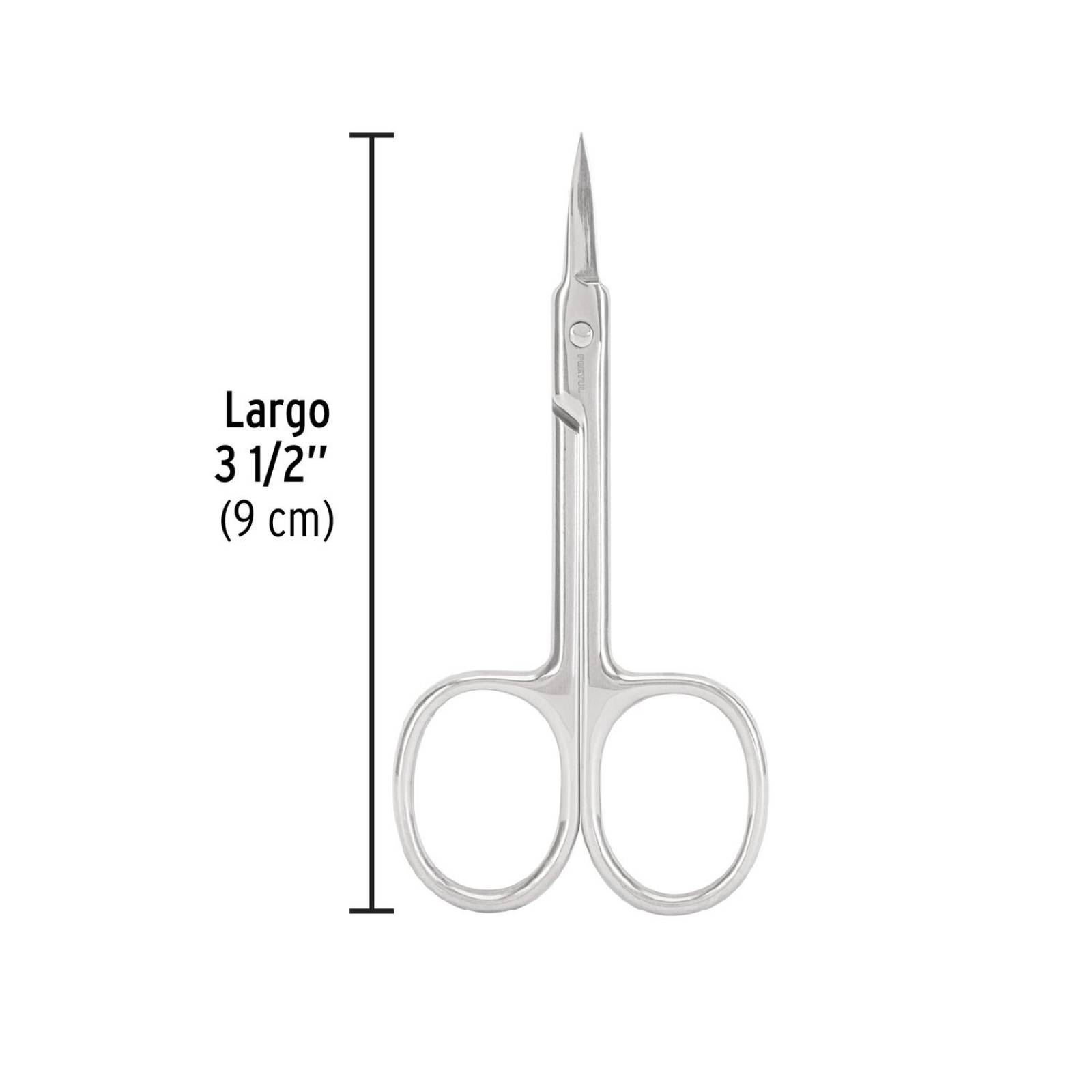 Tijera para manicure 3-1/2', punta fina, Pretul 